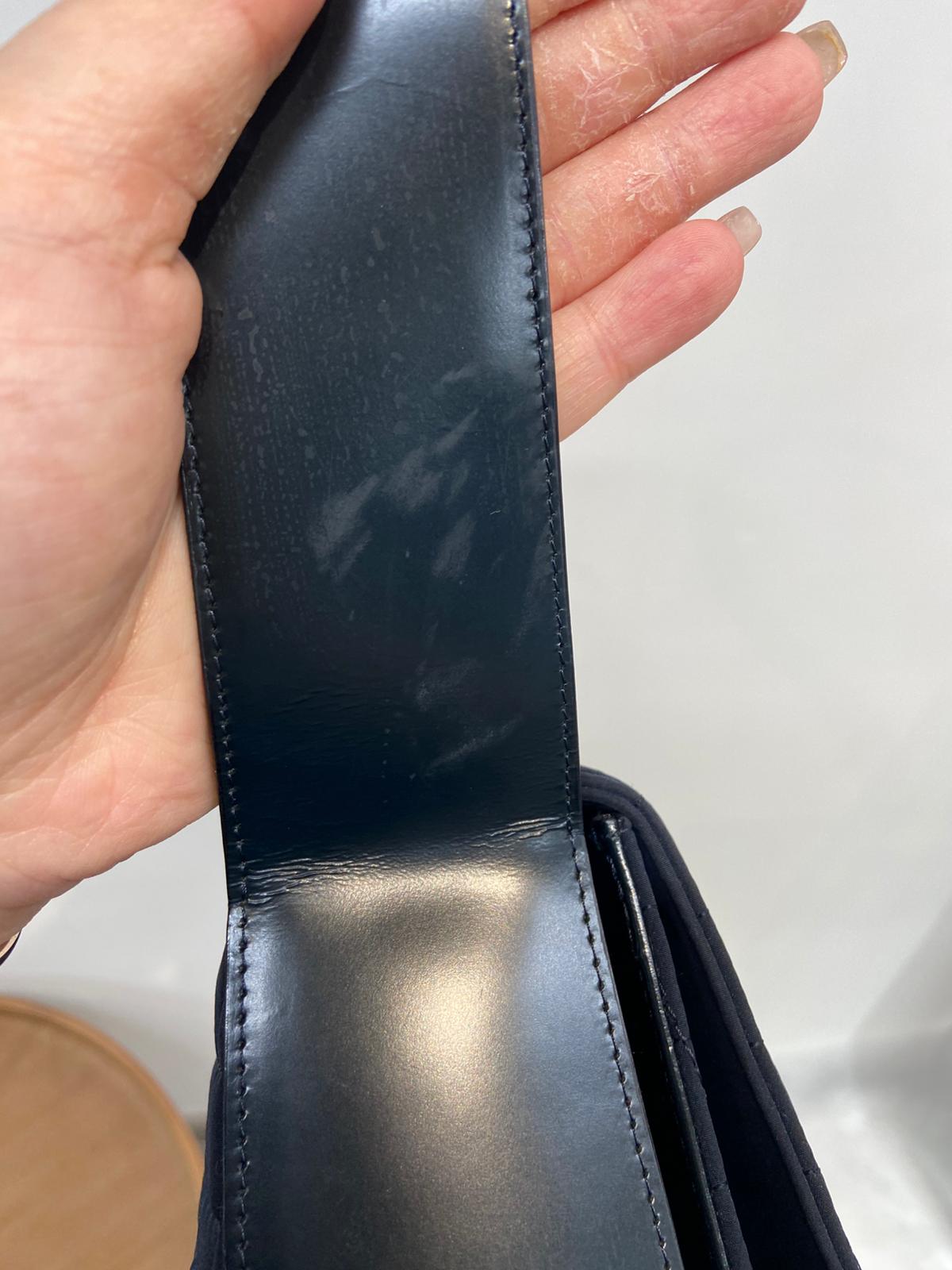 Bally 黑銀菱格單肩袋