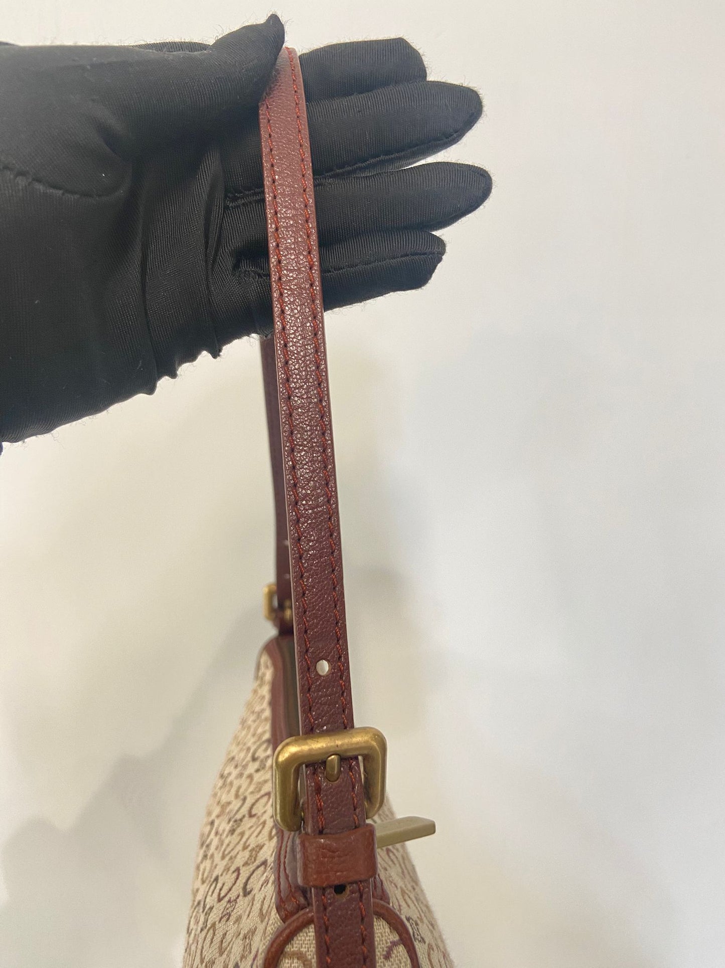 Celine 米色老花 腋下包