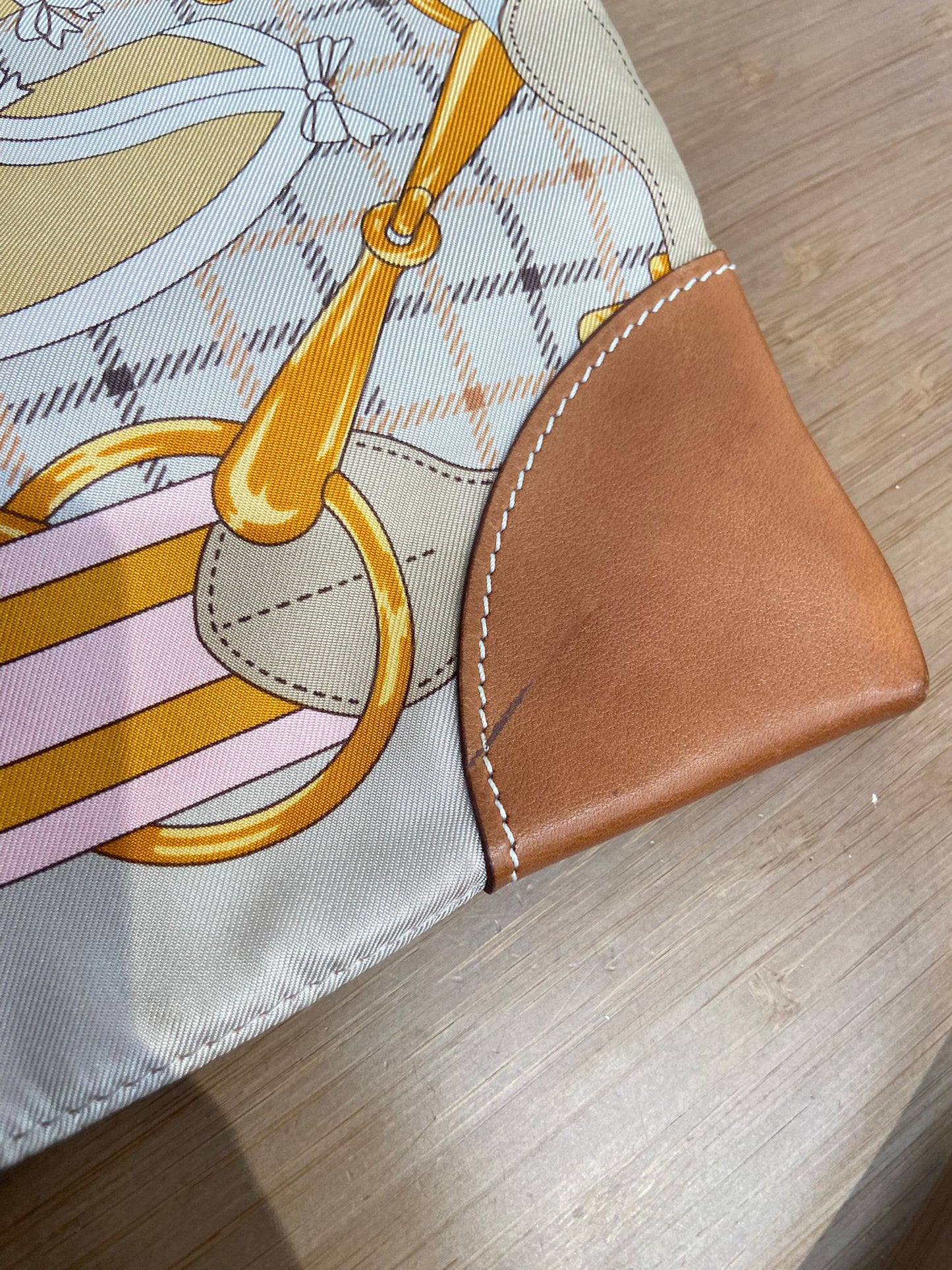 Hermes silk in Aline bag