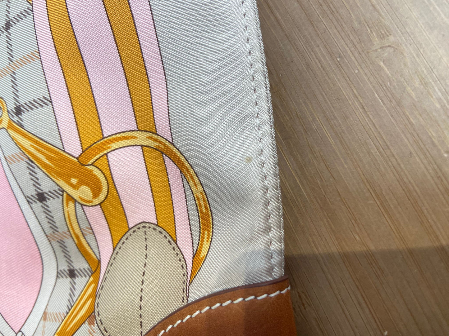 Hermes silk in Aline bag