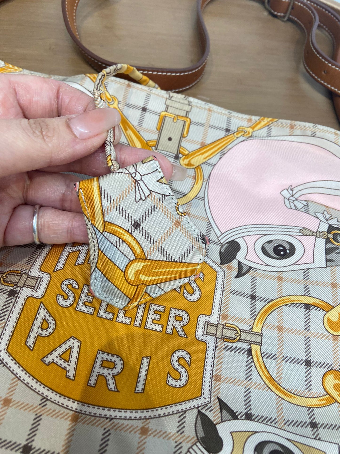 Hermes silk in Aline bag
