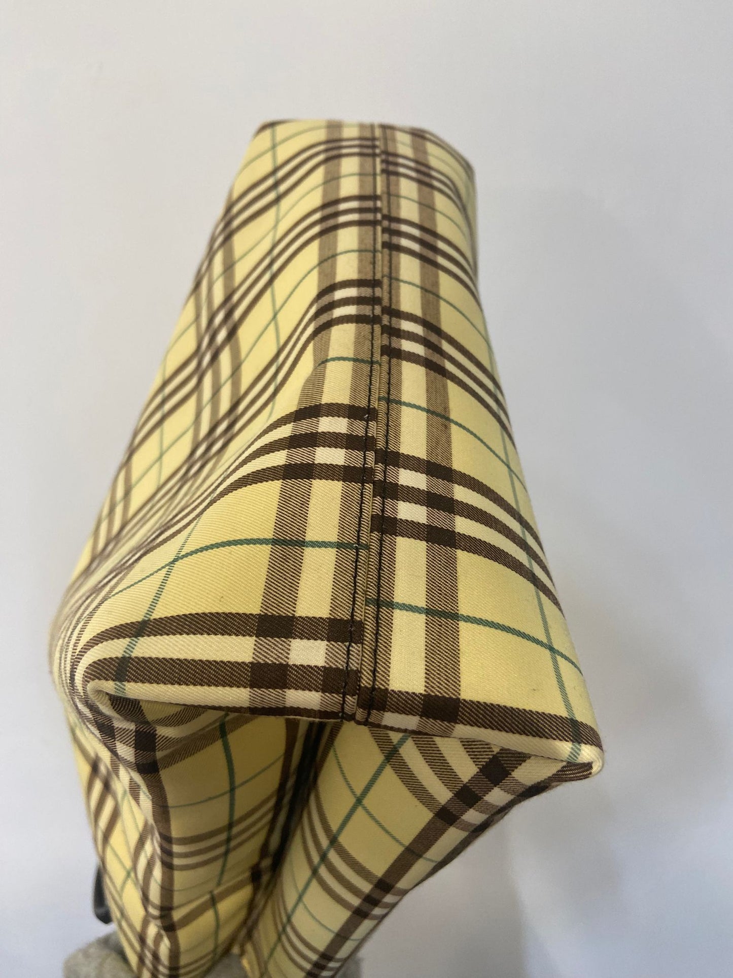 Burberry 小雞黃色格仔tote