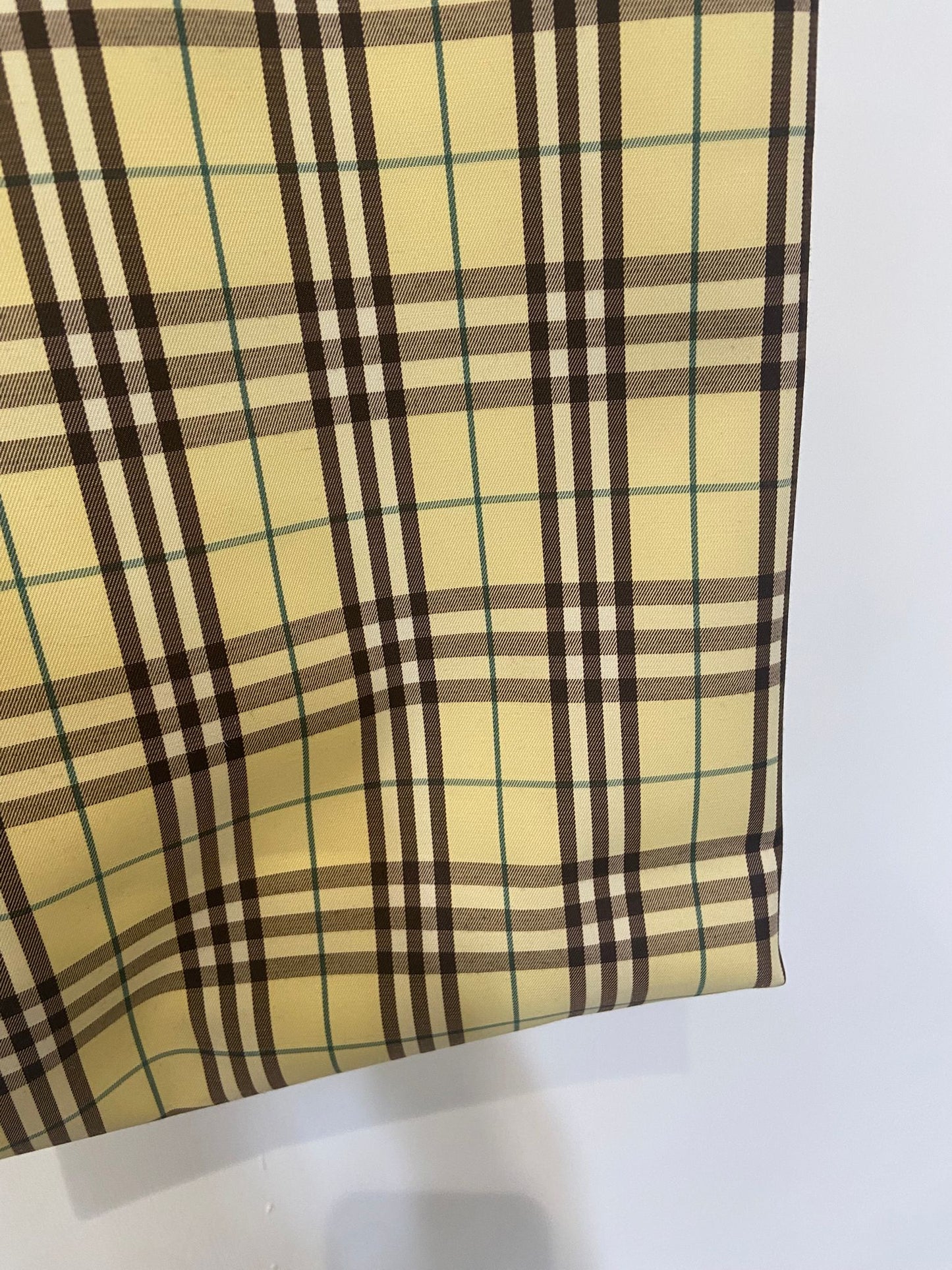 Burberry 小雞黃色格仔tote