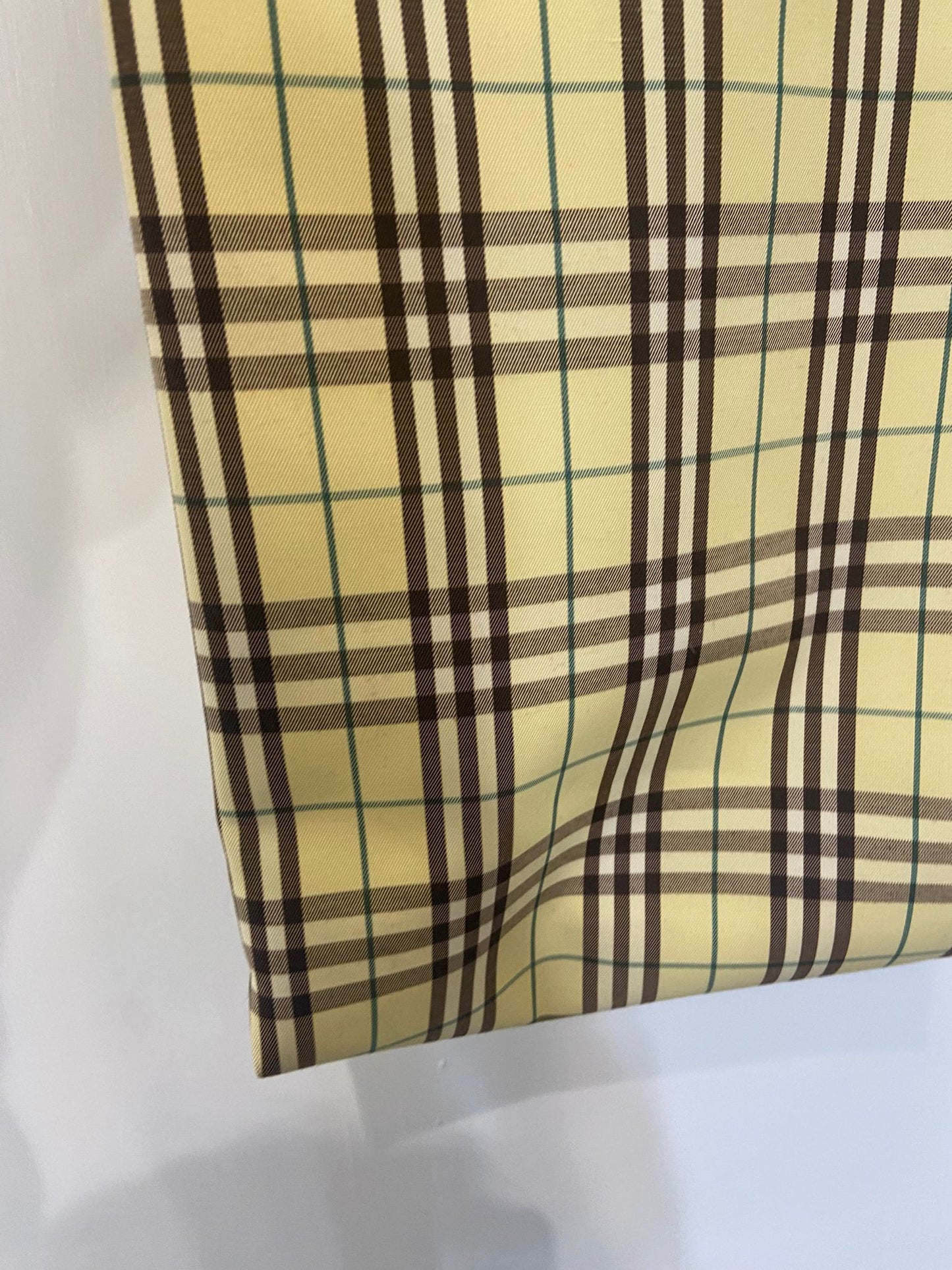 Burberry 小雞黃色格仔tote