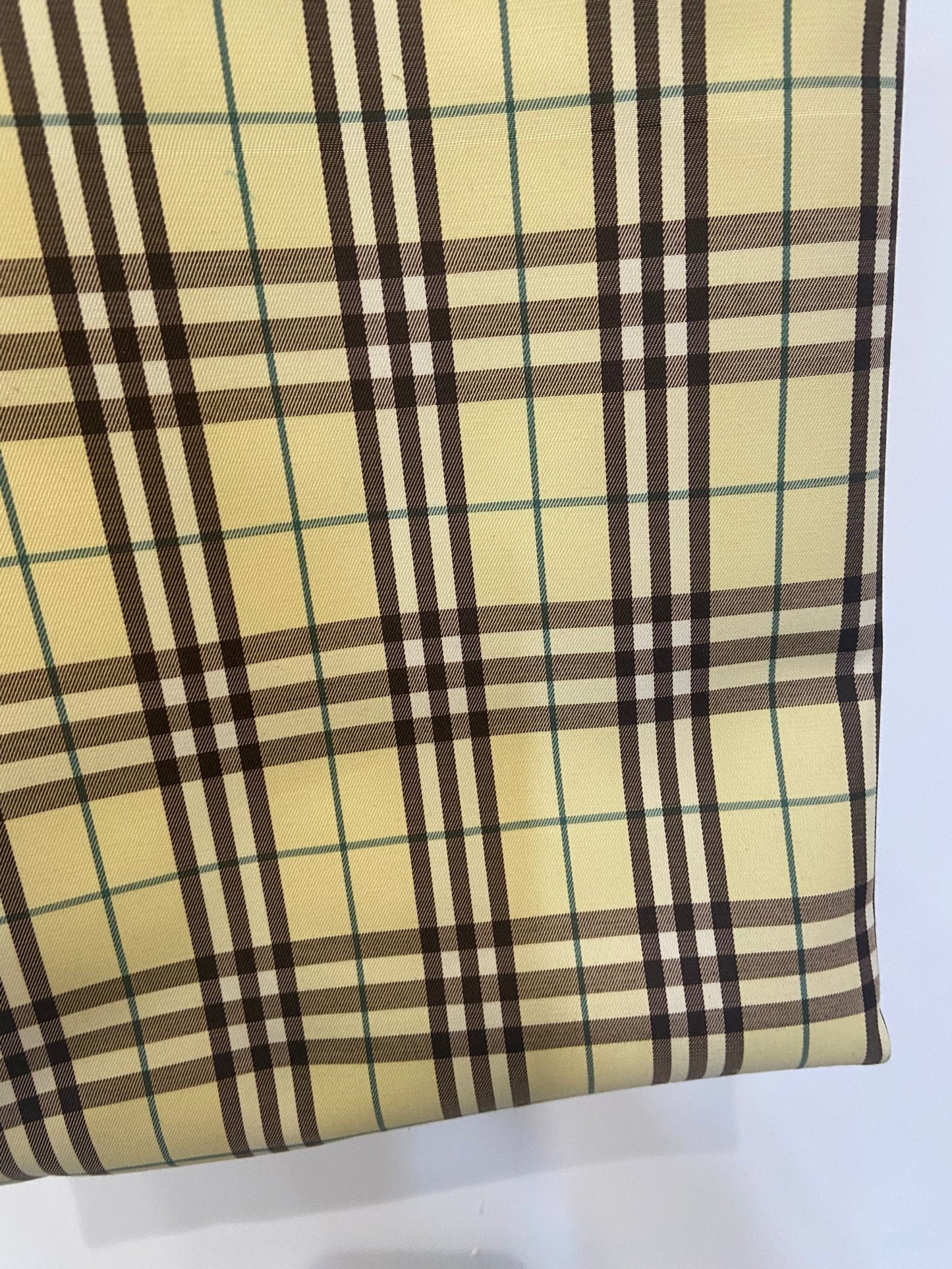 Burberry 小雞黃色格仔tote