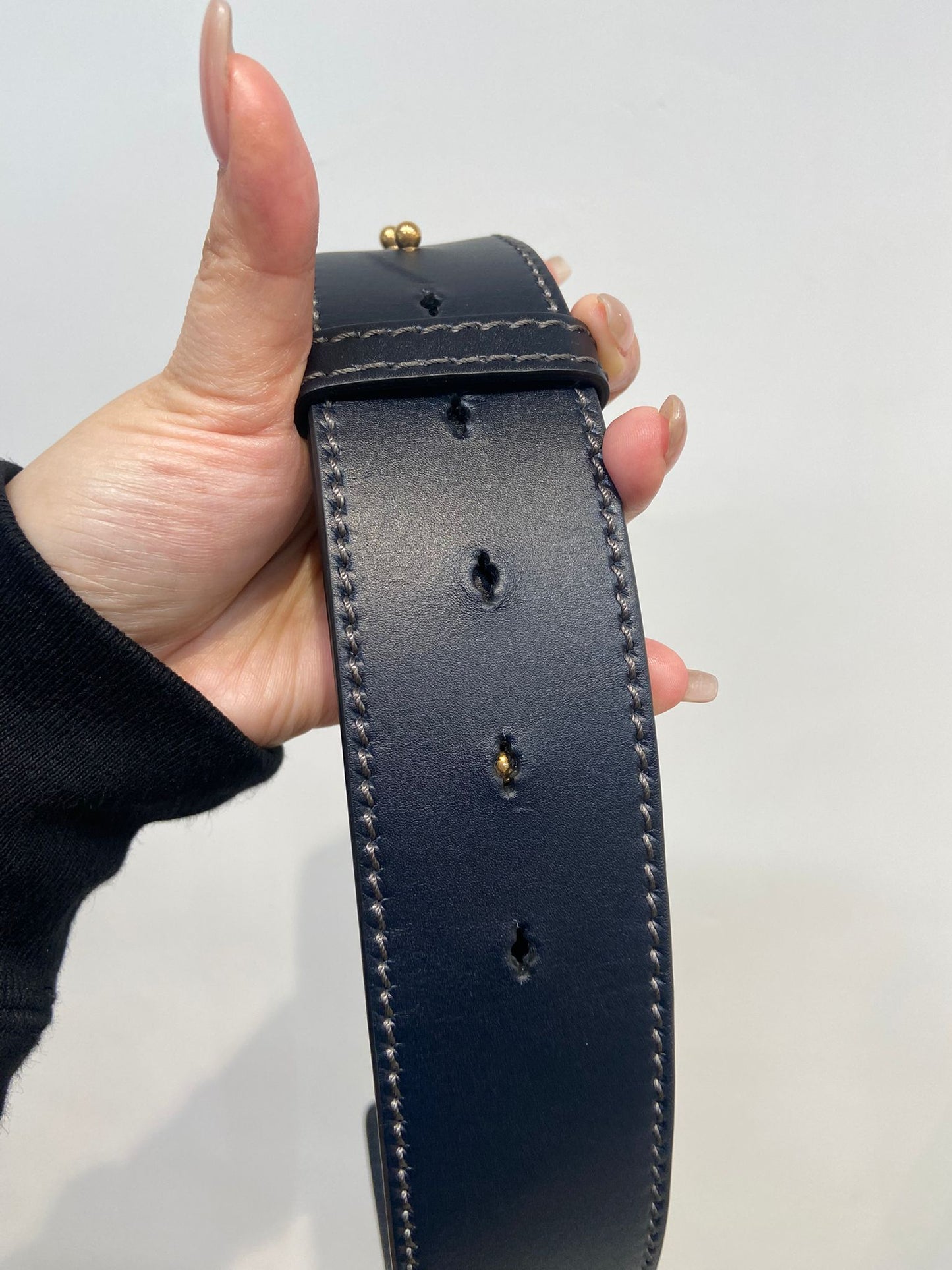 Dior 藍色粗肩帶
