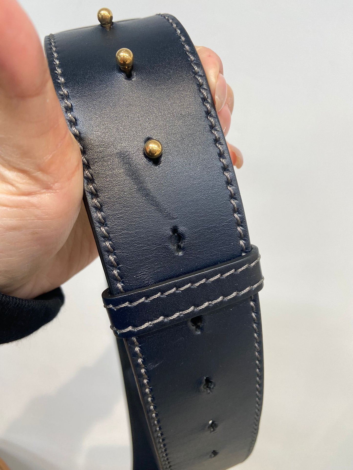 Dior 藍色粗肩帶