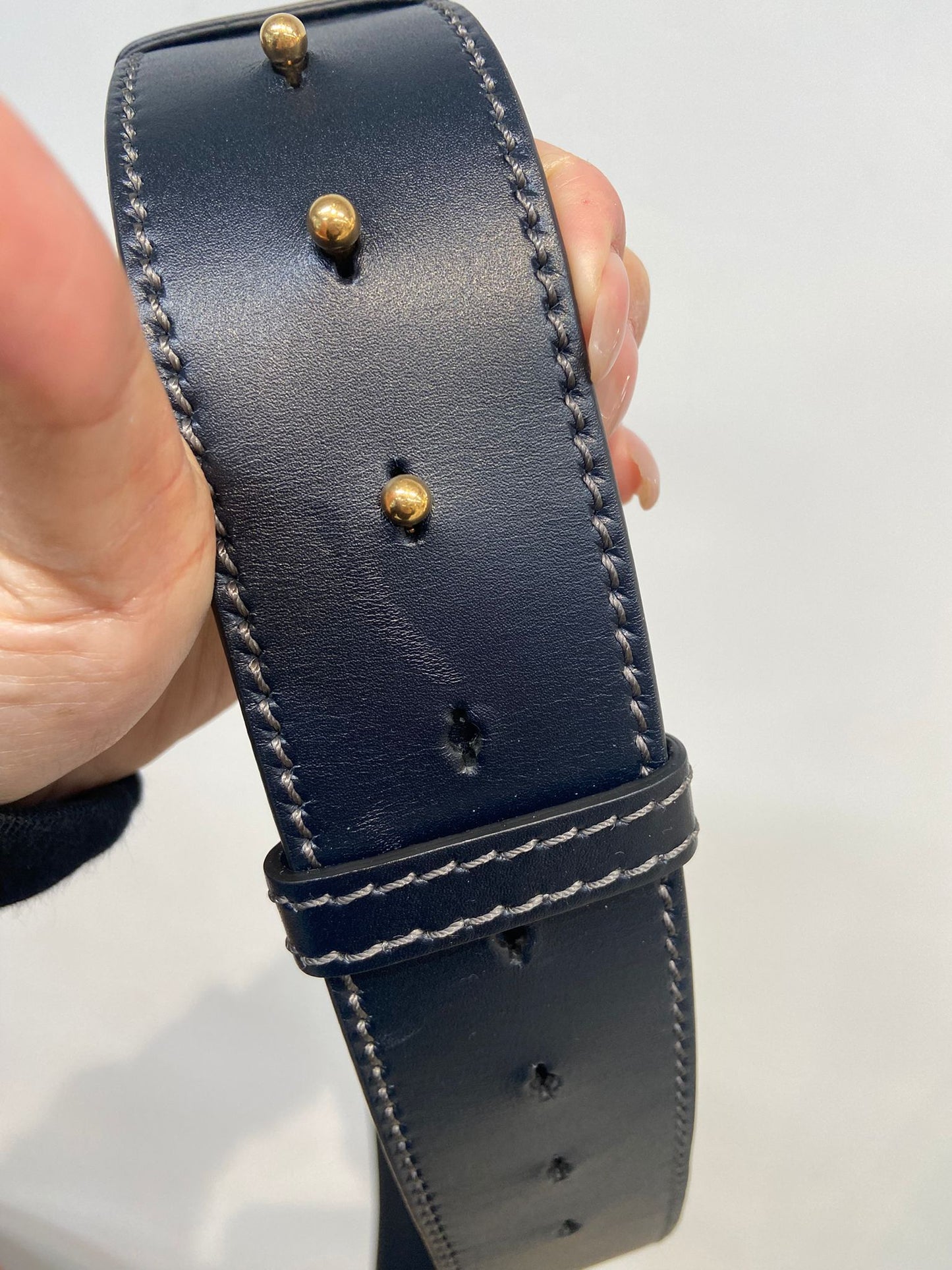 Dior 藍色粗肩帶