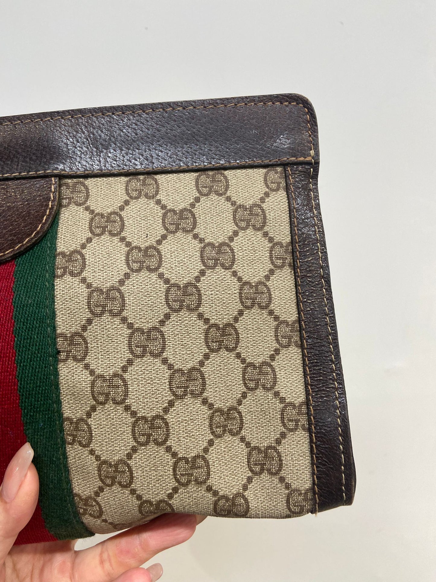 Gucci 老花手拎包