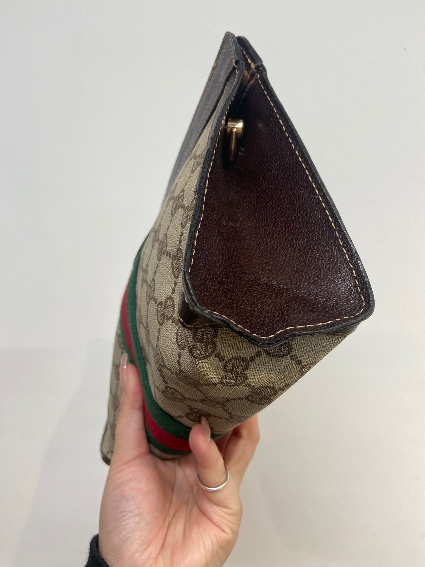 Gucci 老花手拎包