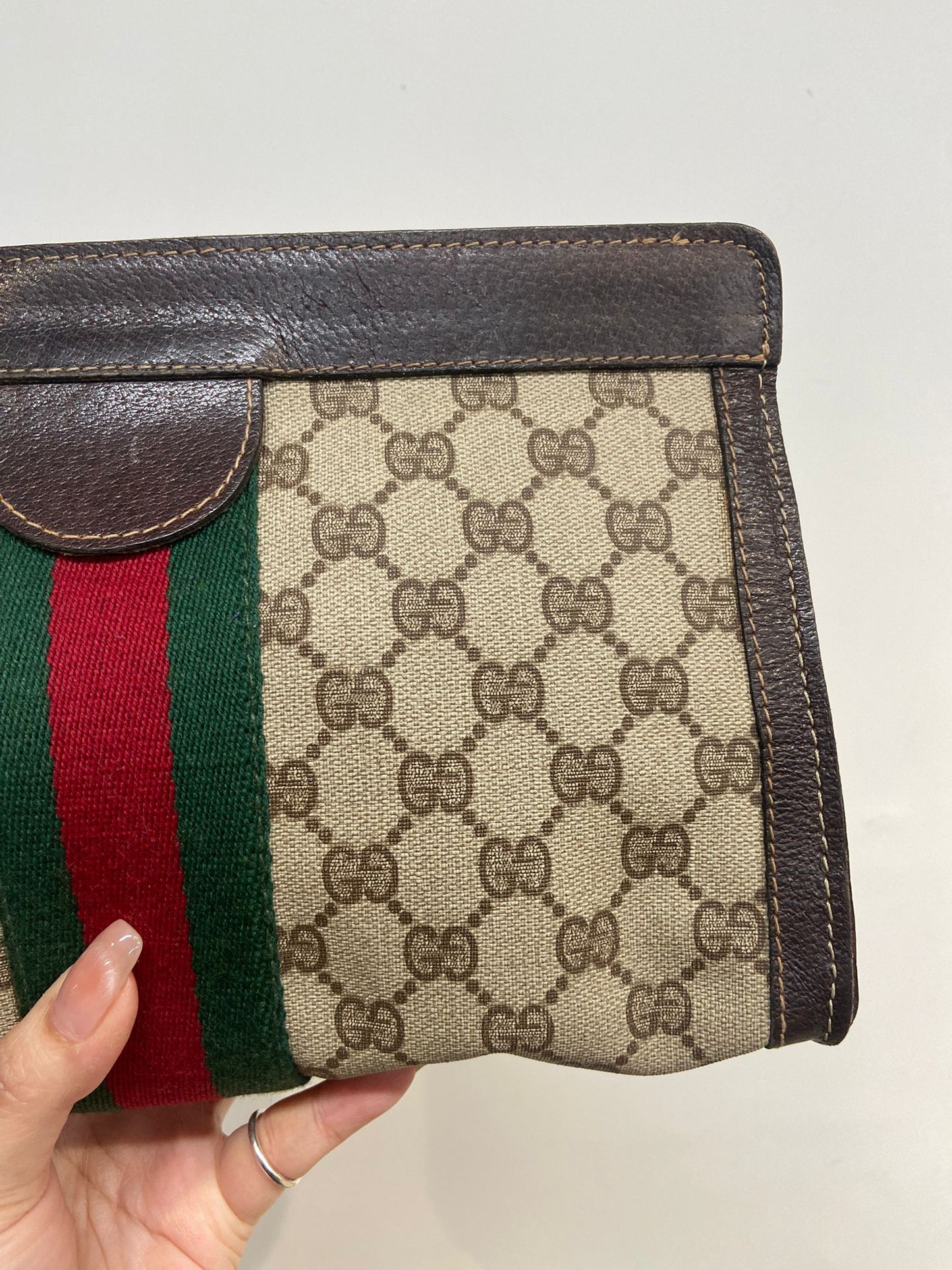 Gucci 老花手拎包