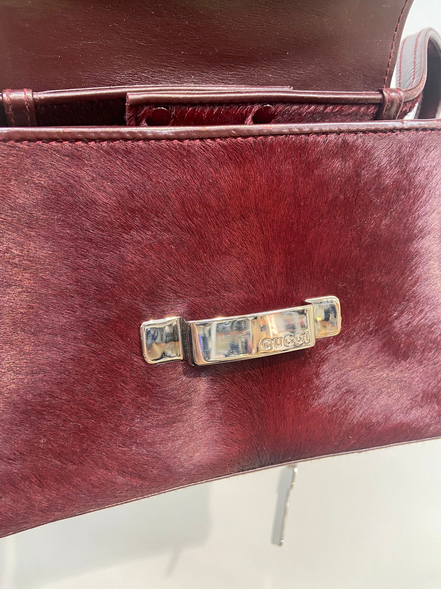 GUCCI 馬毛斜孭袋