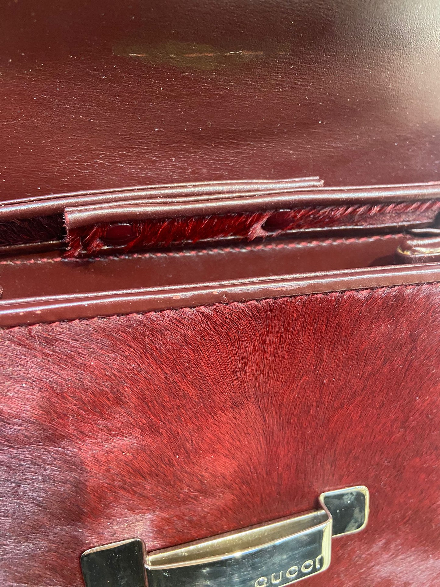 GUCCI 馬毛斜孭袋