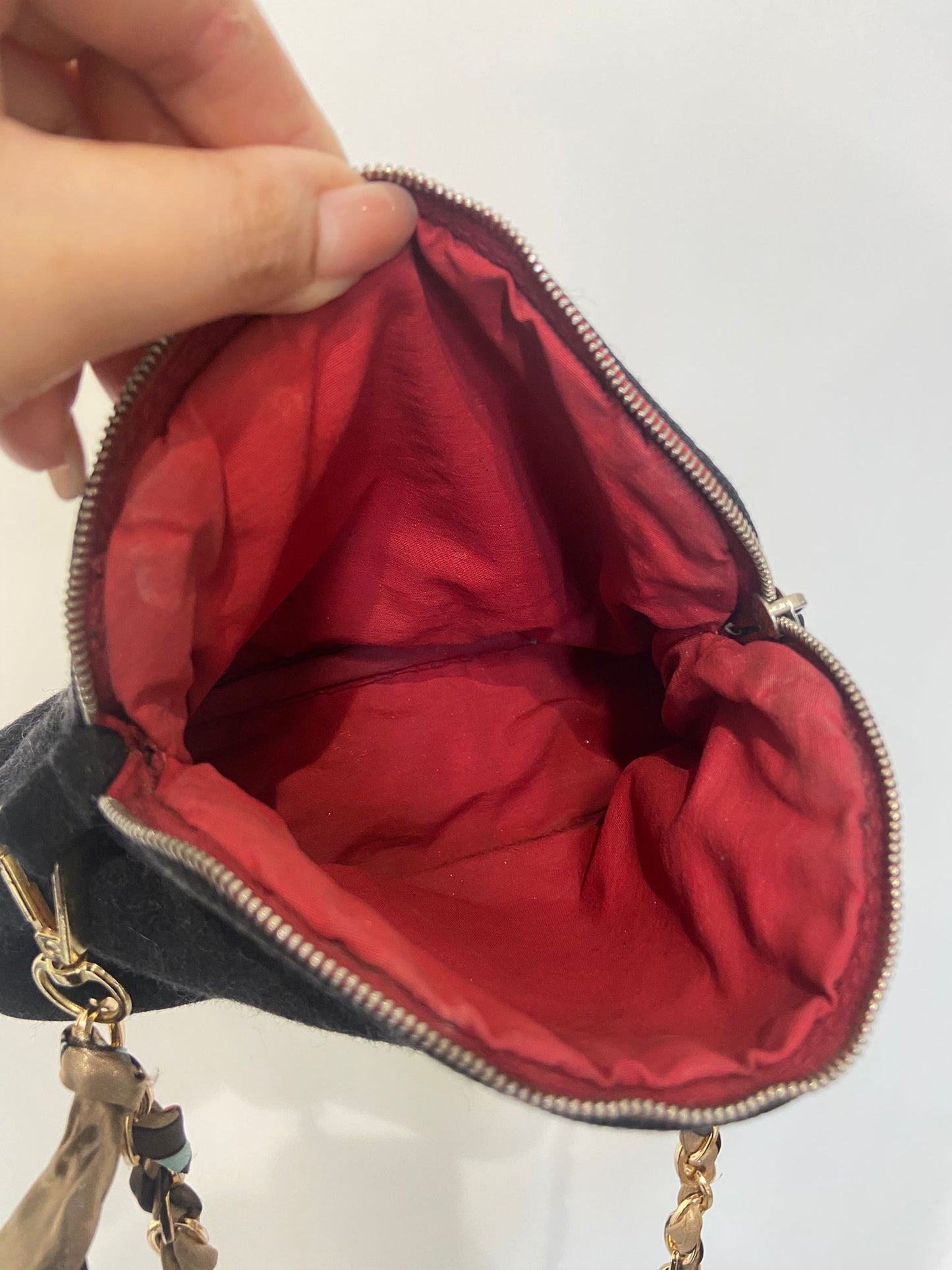 Hermes 毛氈 pouch