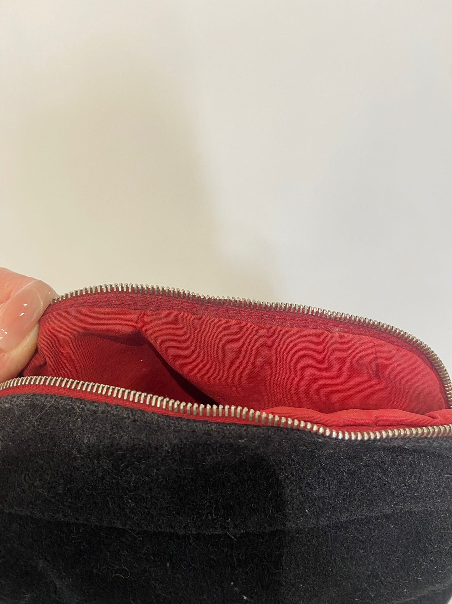 Hermes 毛氈 pouch
