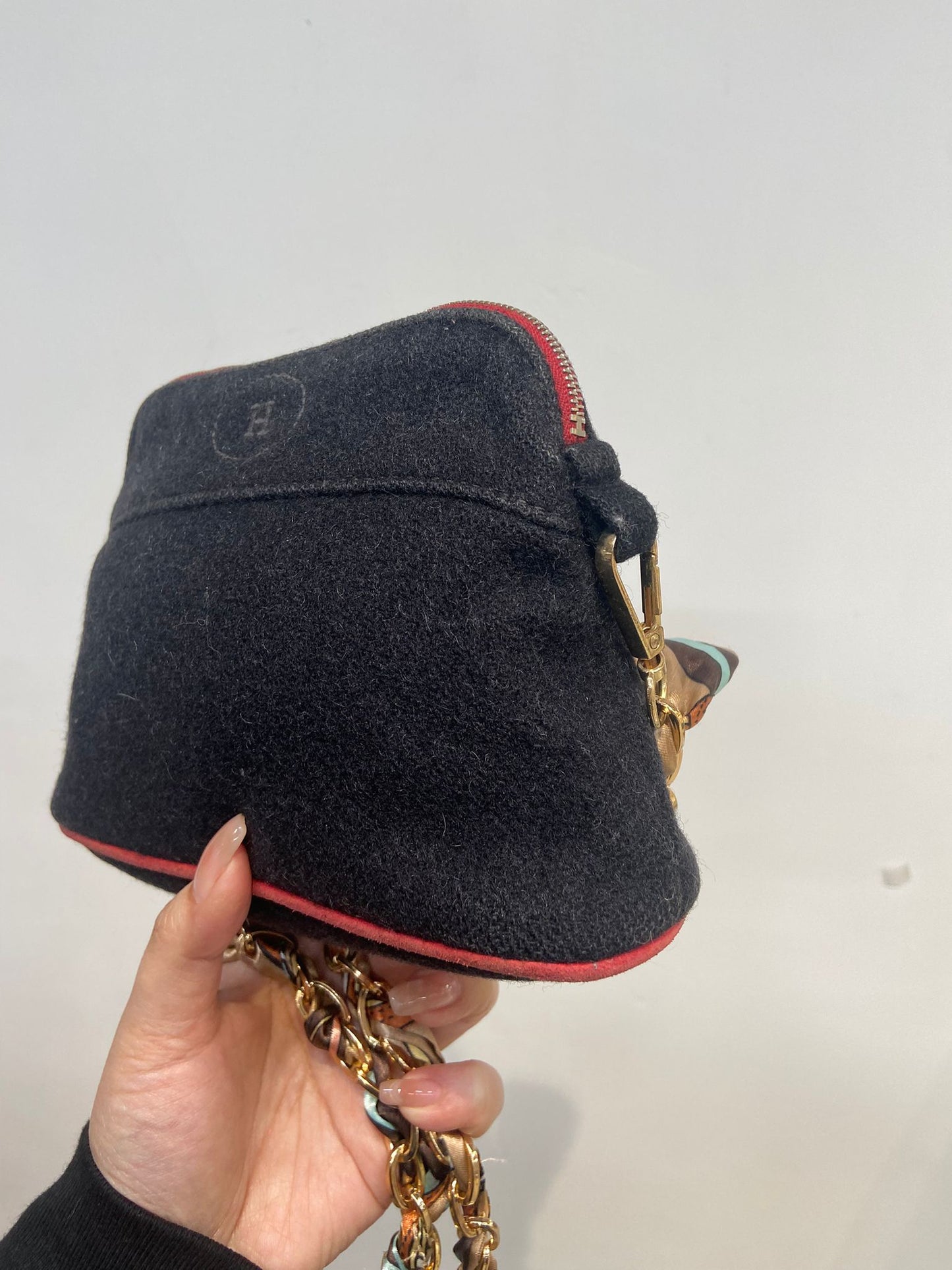 Hermes 毛氈 pouch