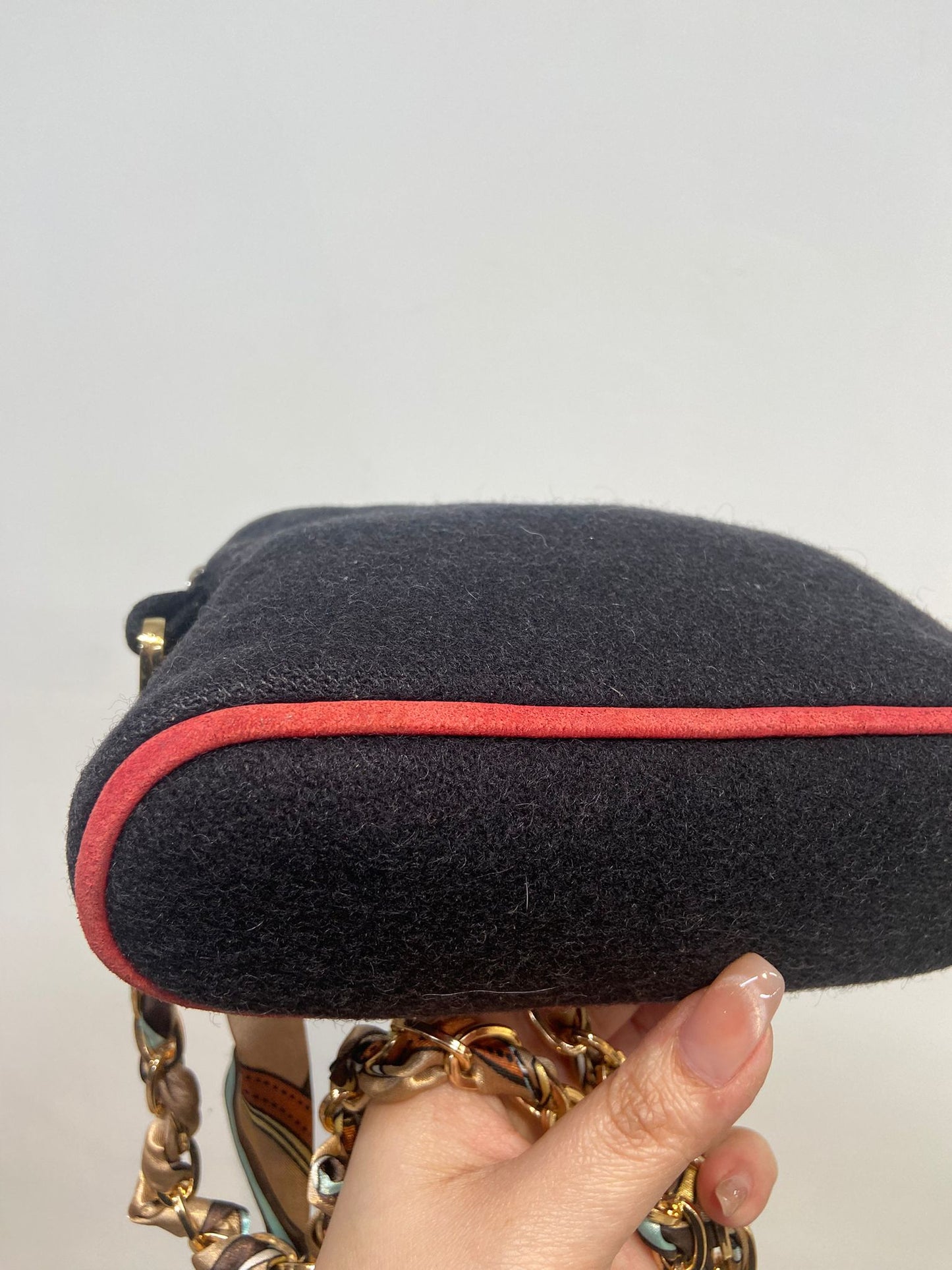 Hermes 毛氈 pouch