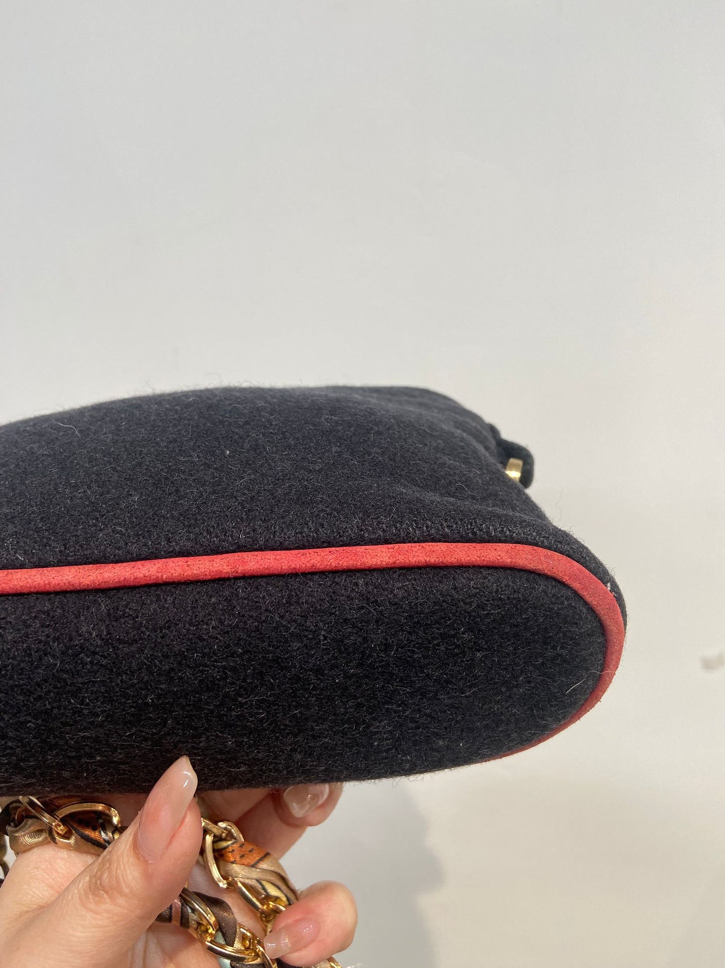 Hermes 毛氈 pouch