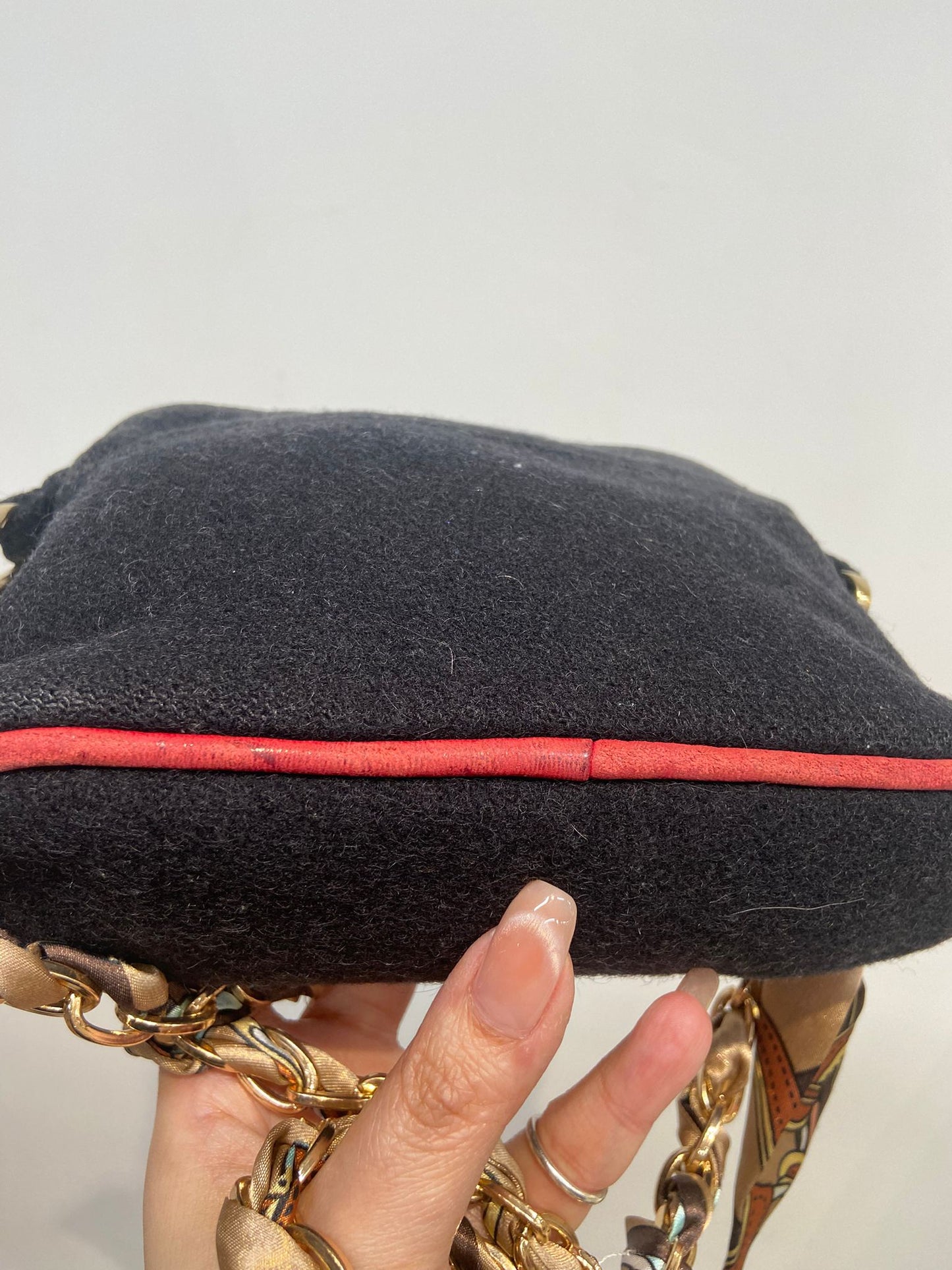 Hermes 毛氈 pouch