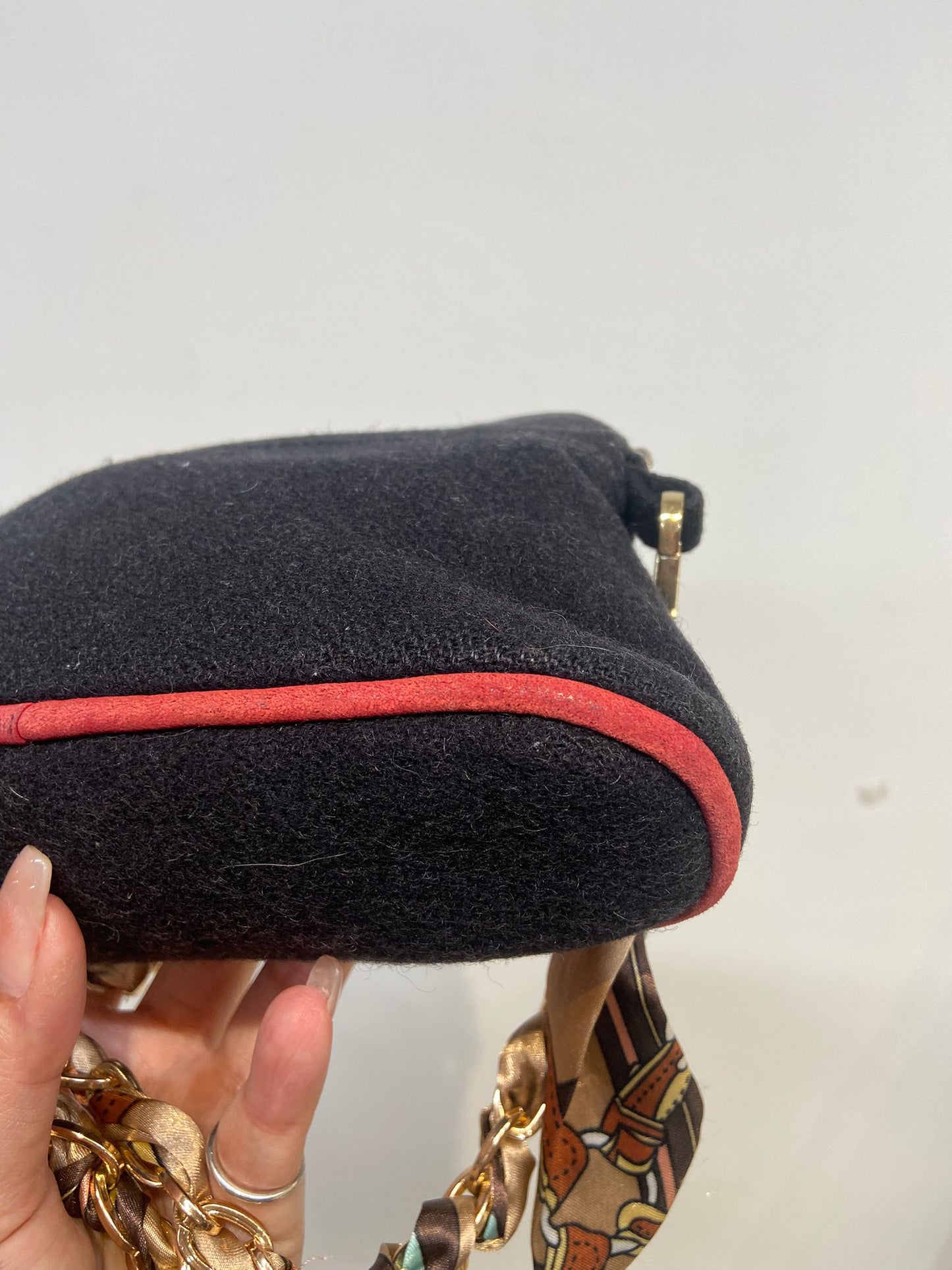 Hermes 毛氈 pouch