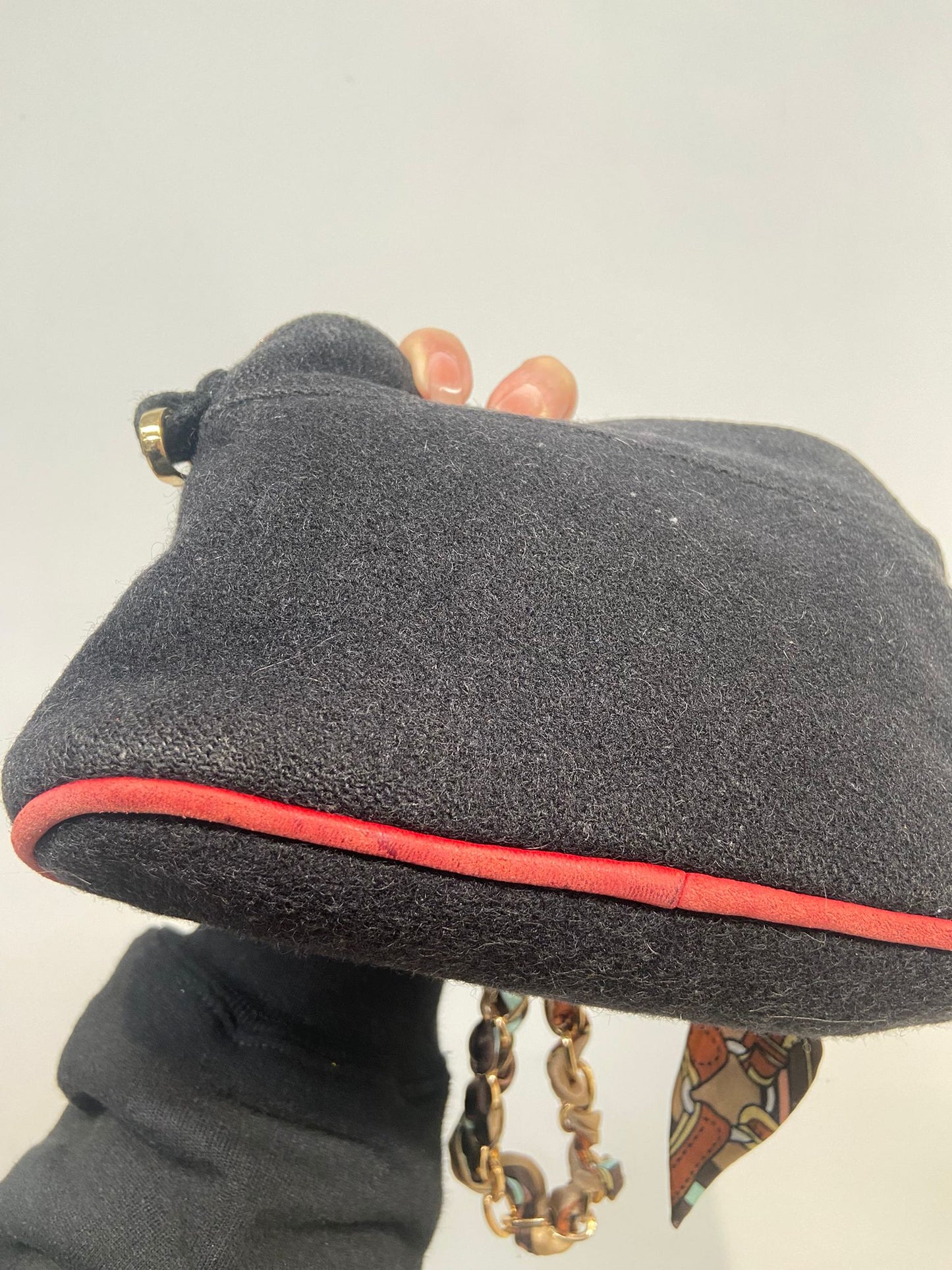 Hermes 毛氈 pouch