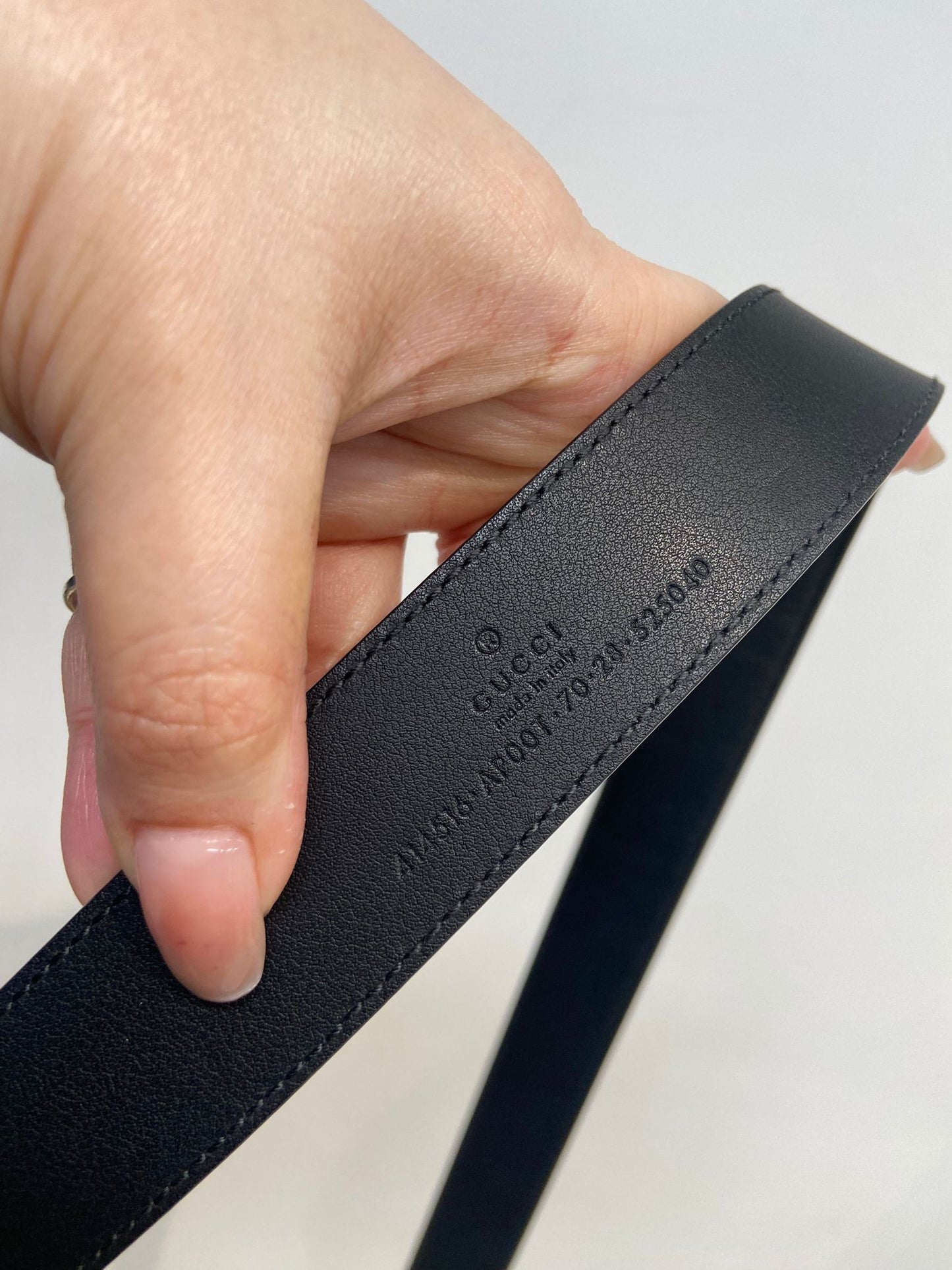 GUCCI Belt 皮帶黑金 有盒有塵袋