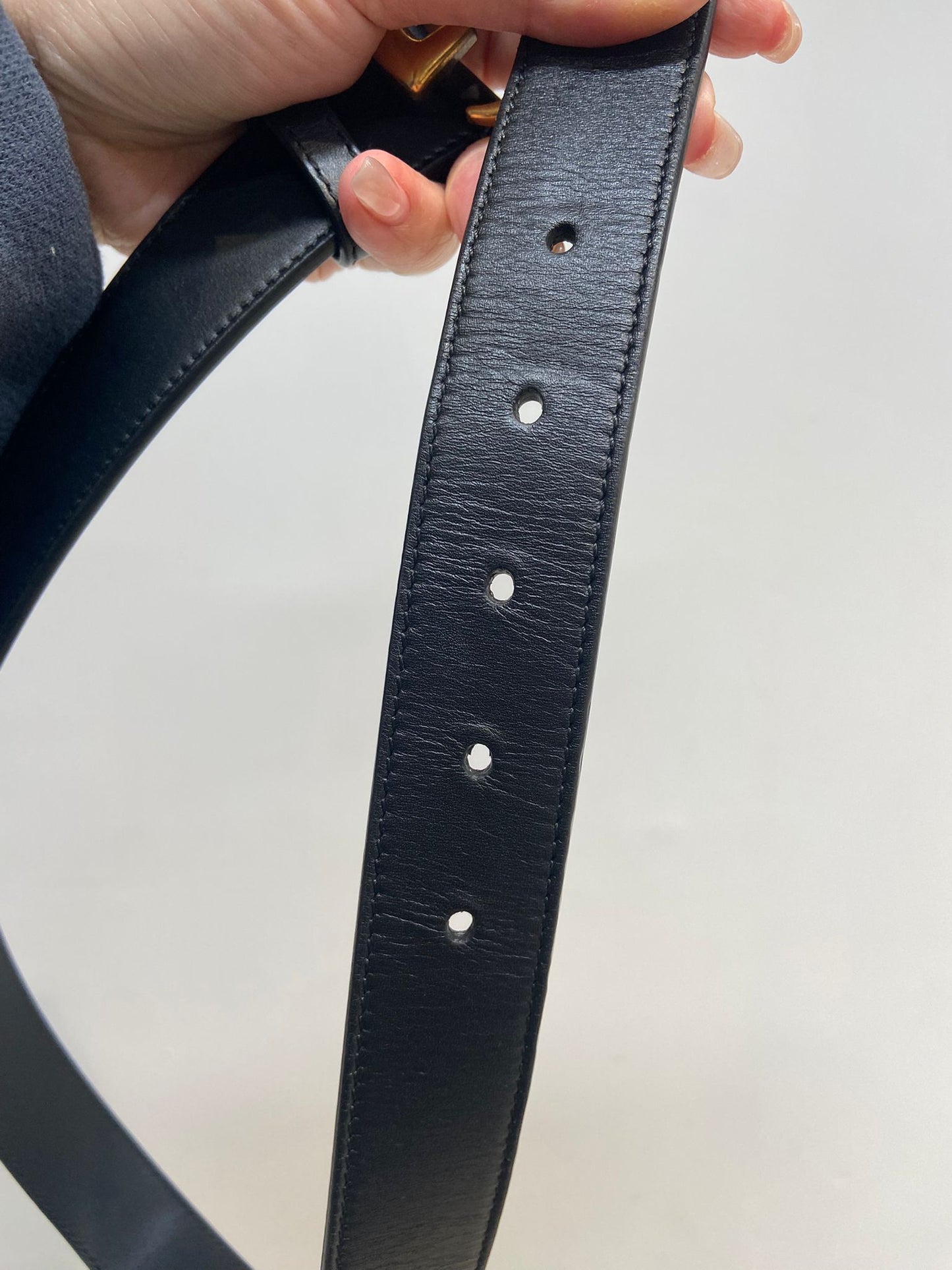 GUCCI Belt 皮帶黑金 有盒有塵袋