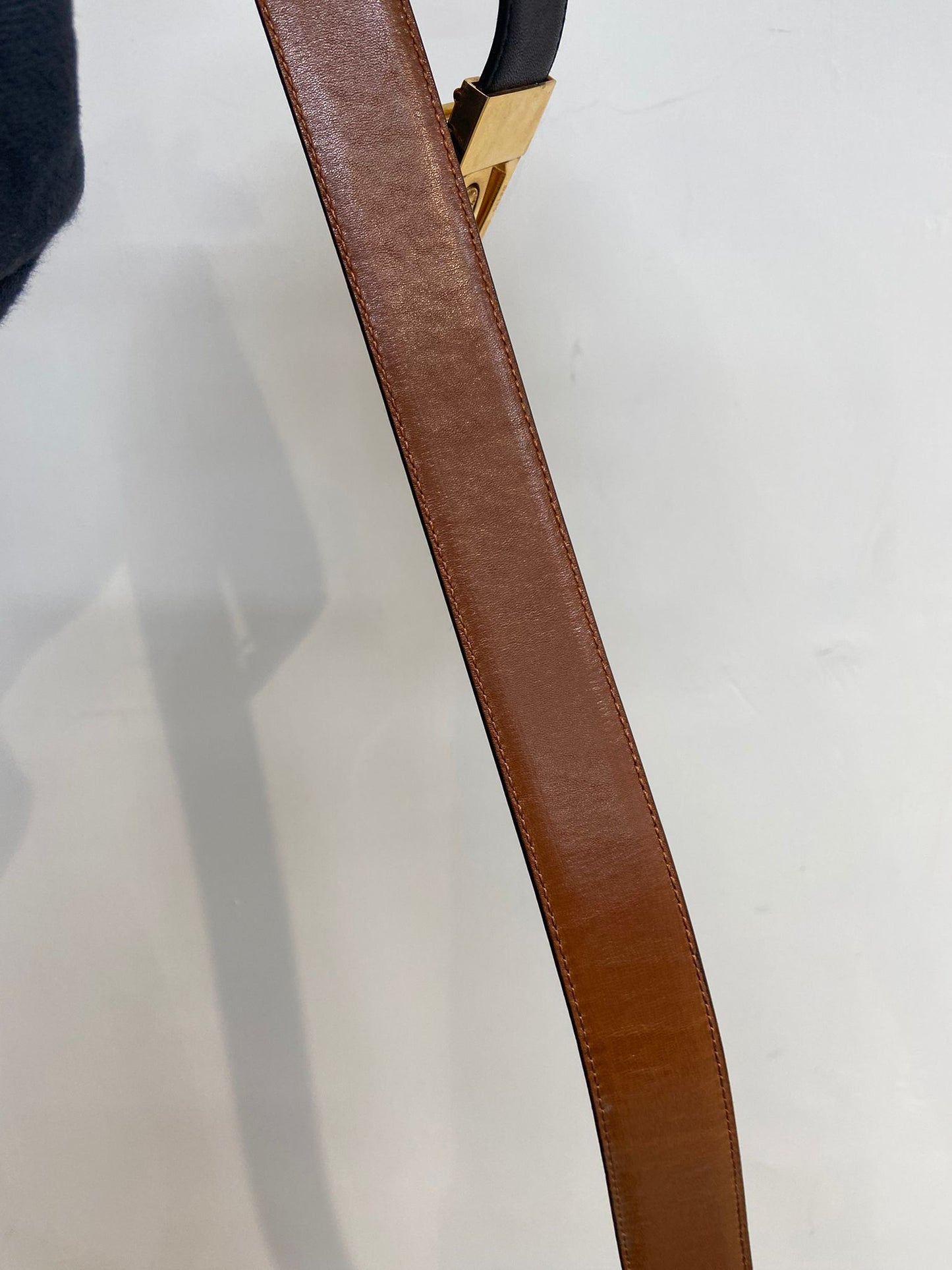 CELINE Belt 馬車扣 雙面皮帶