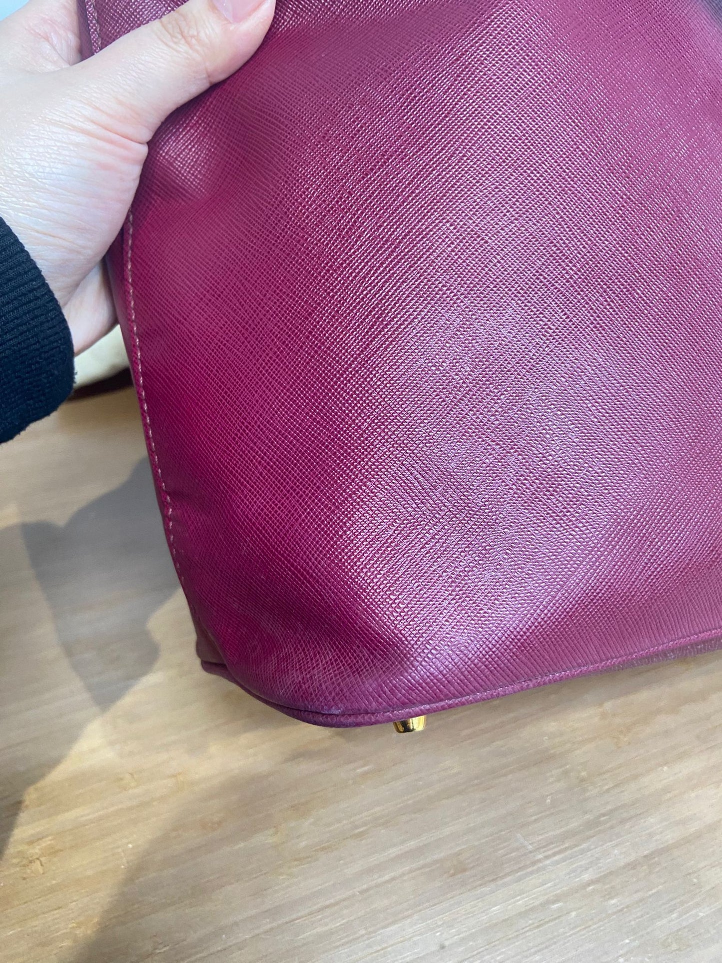 Prada saffiano 2 ways tote