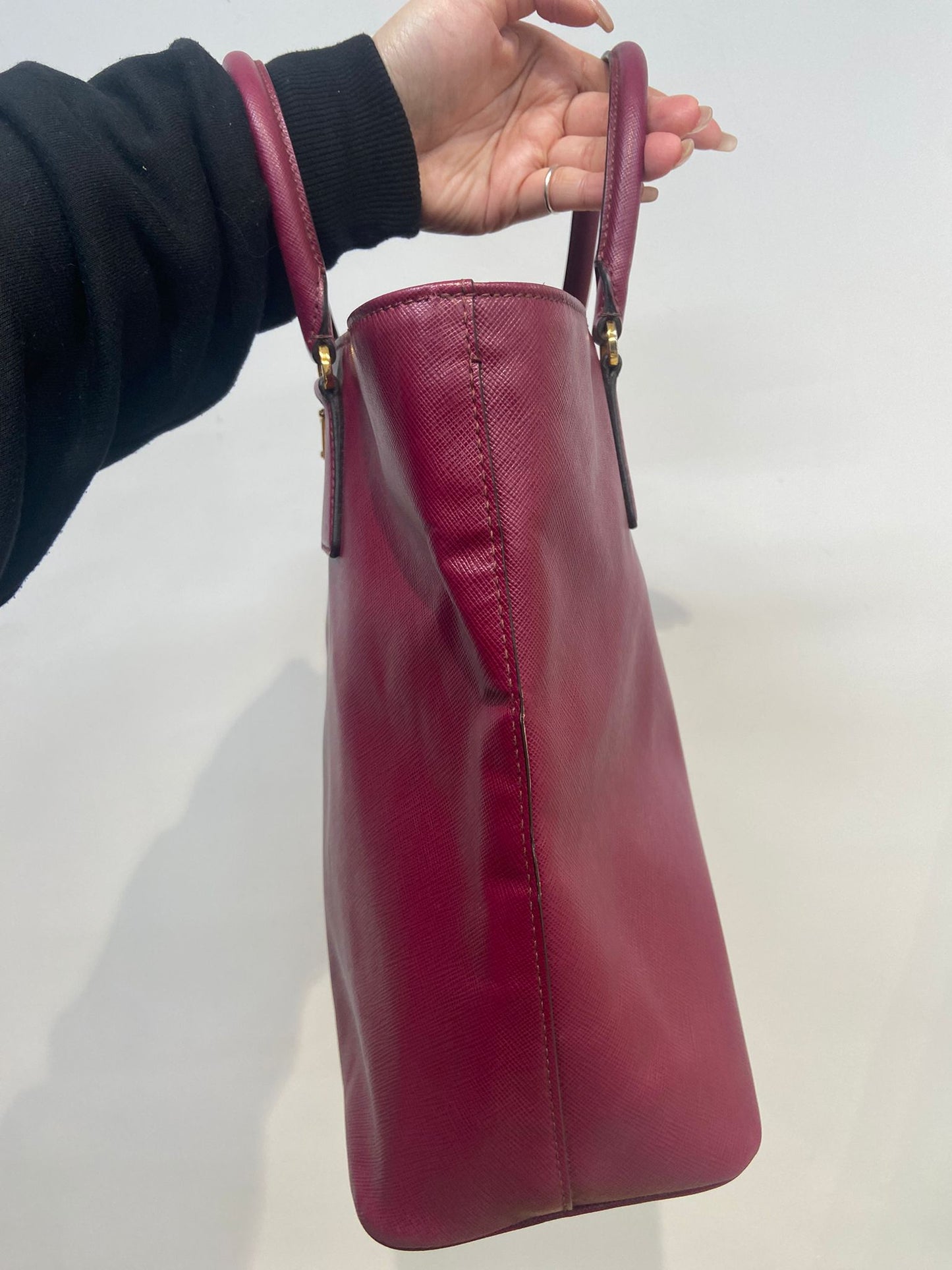 Prada saffiano 2 ways tote