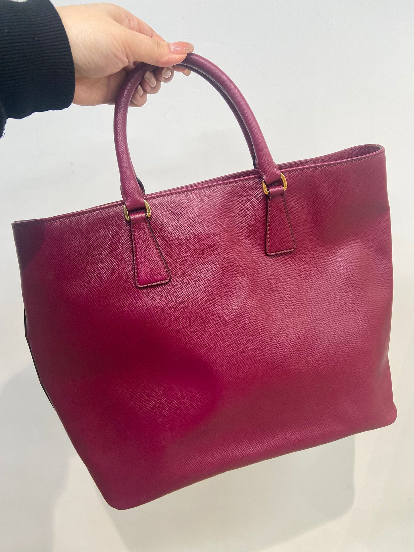Prada saffiano 2 ways tote