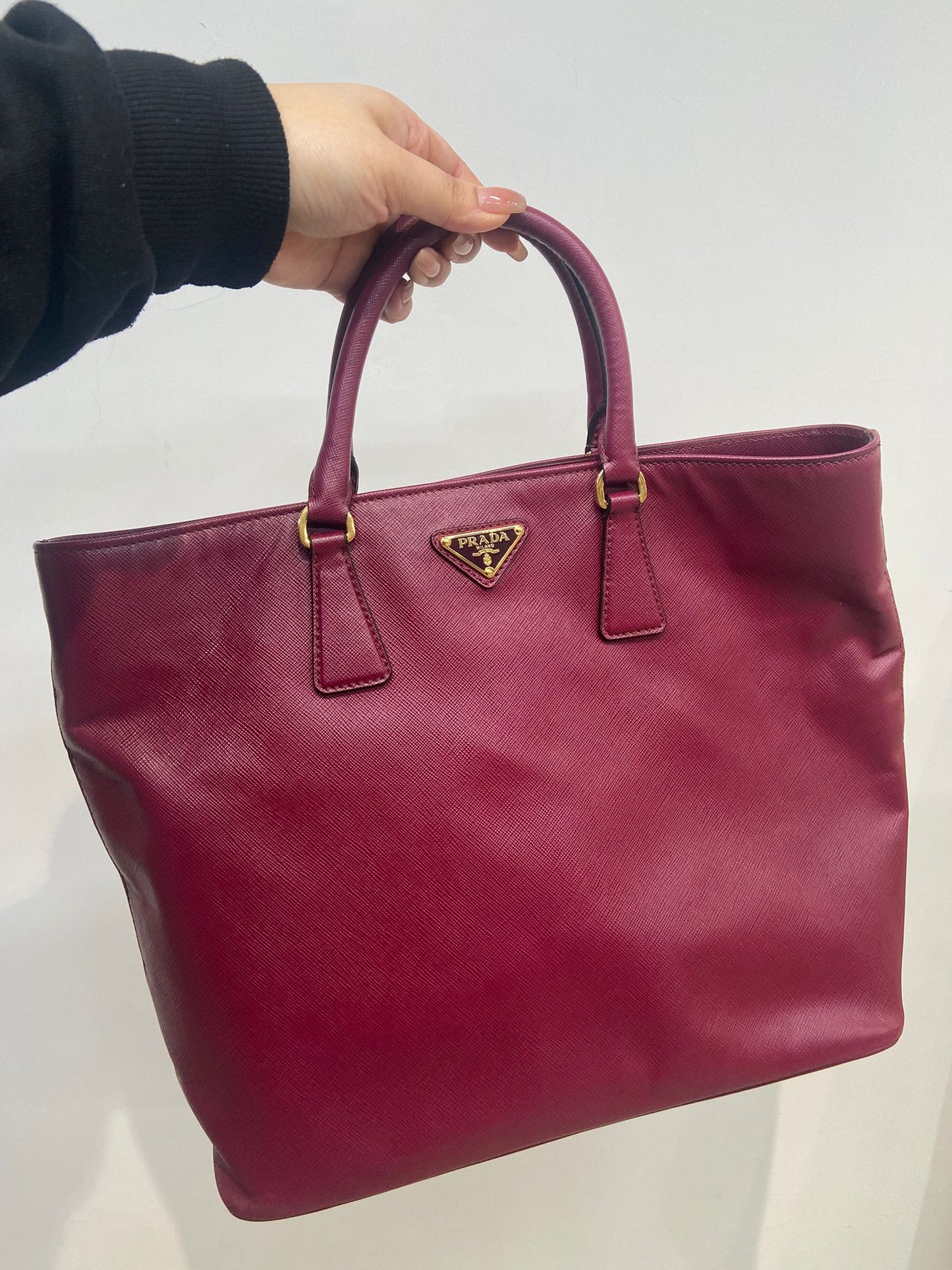 Prada saffiano 2 ways tote