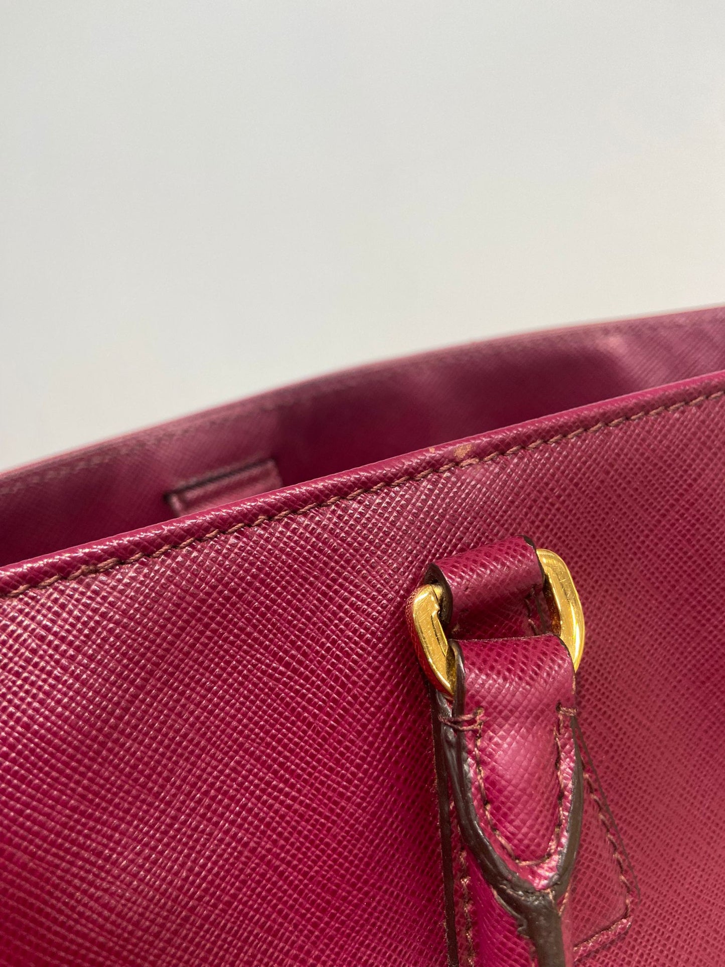 Prada saffiano 2 ways tote