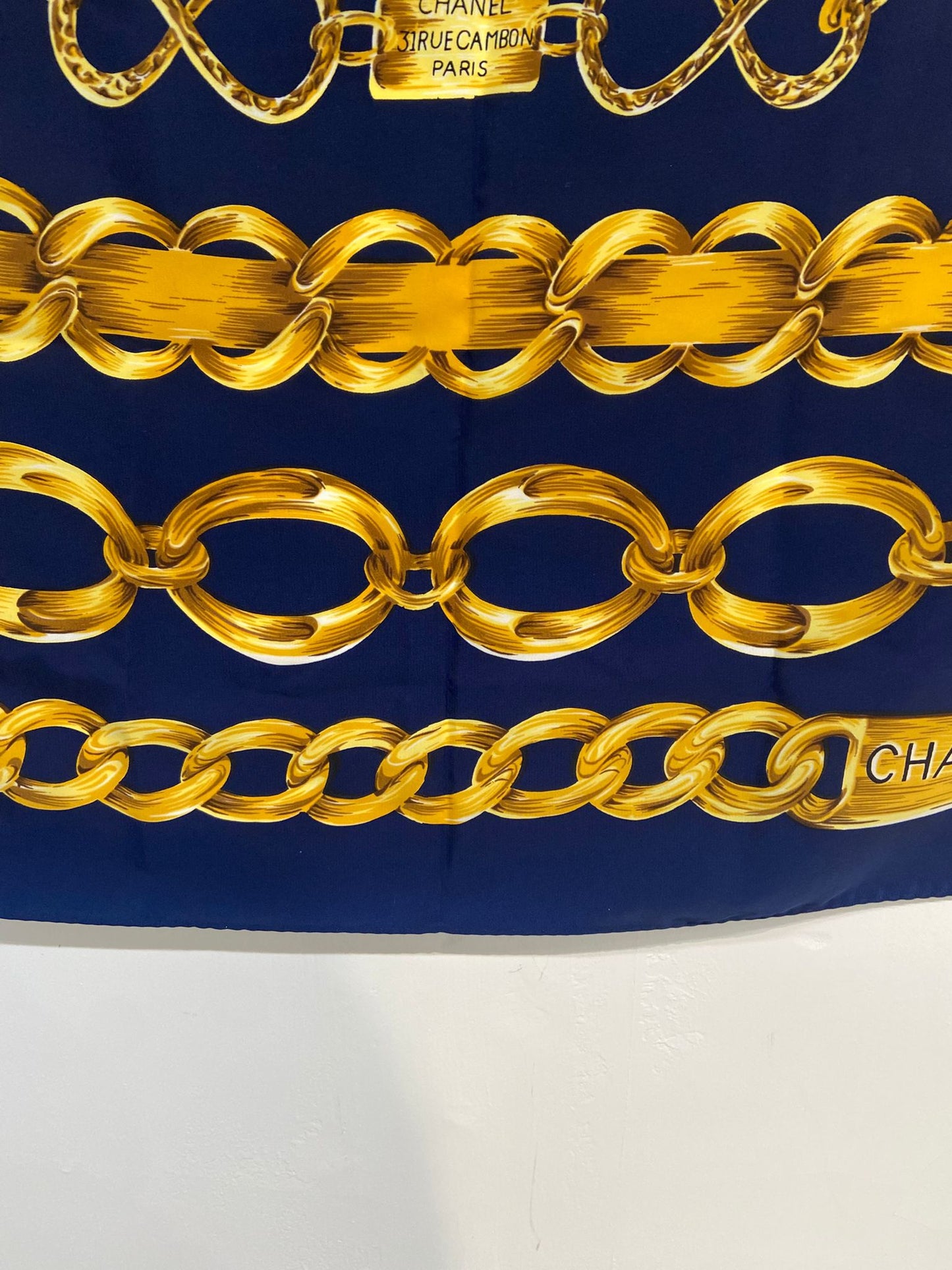 CHANEL 90x90 真絲大絲巾