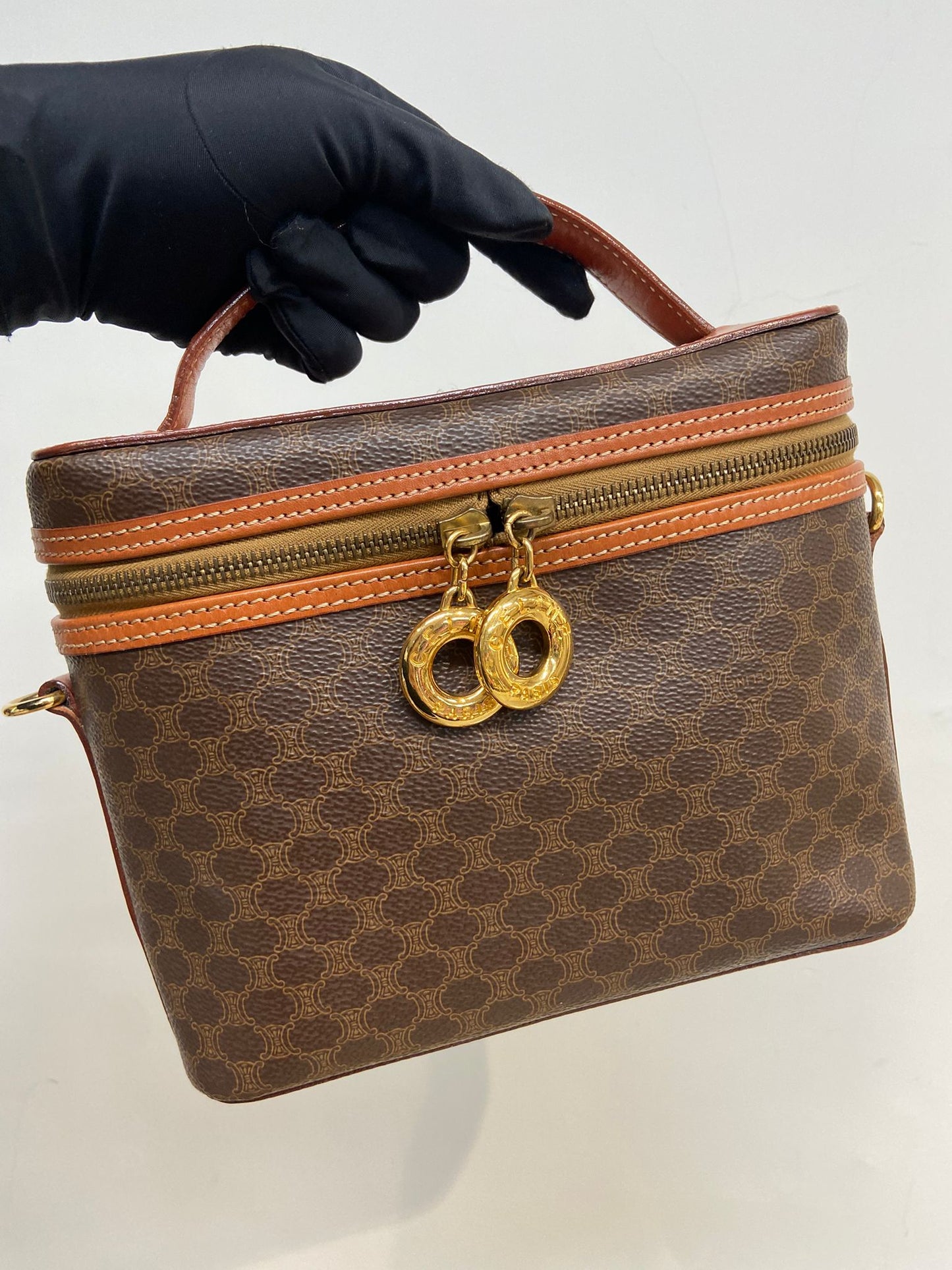 CELINE 凱旋門老花 Vanity Case