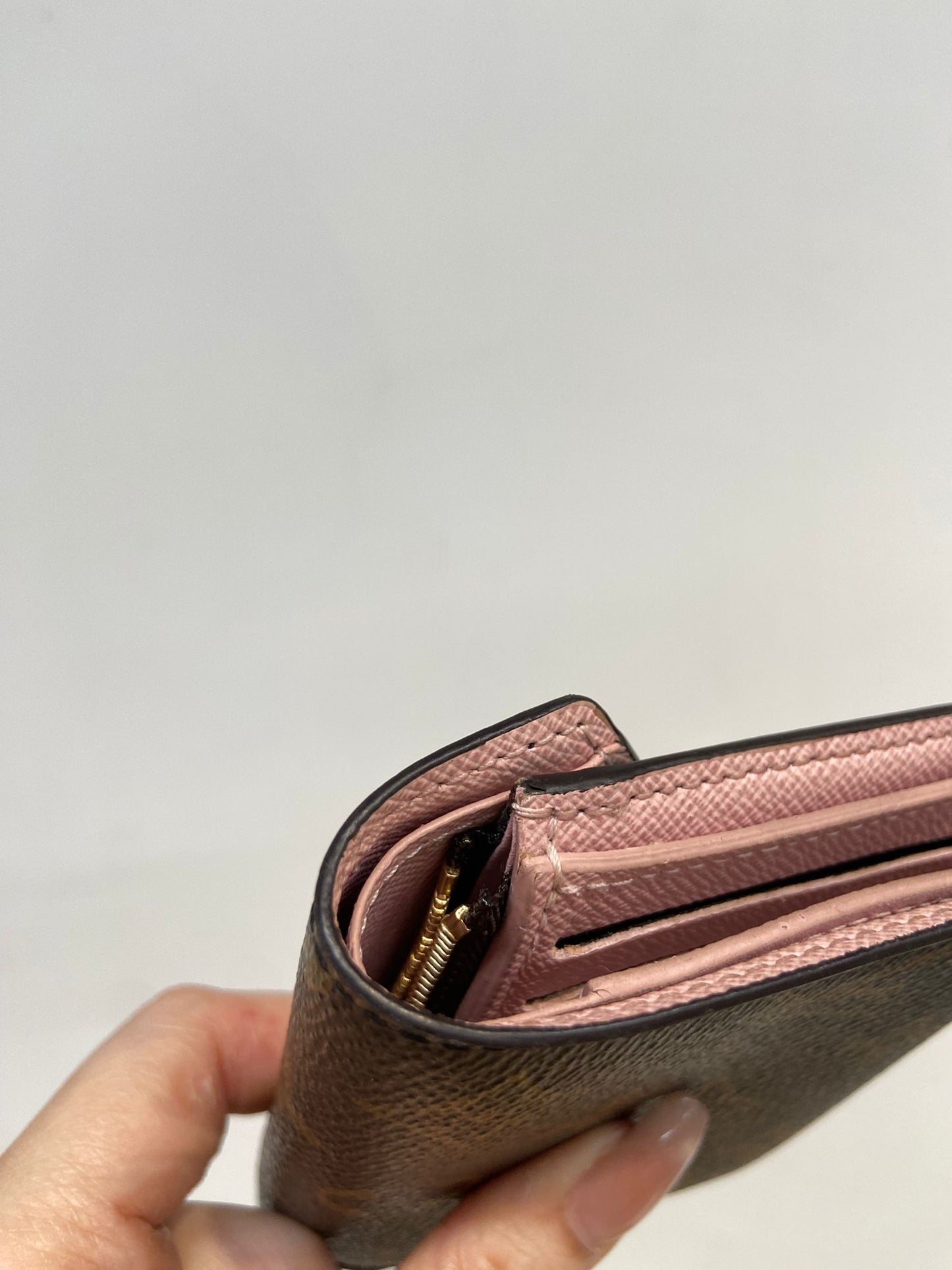 Lv老花三摺短銀包