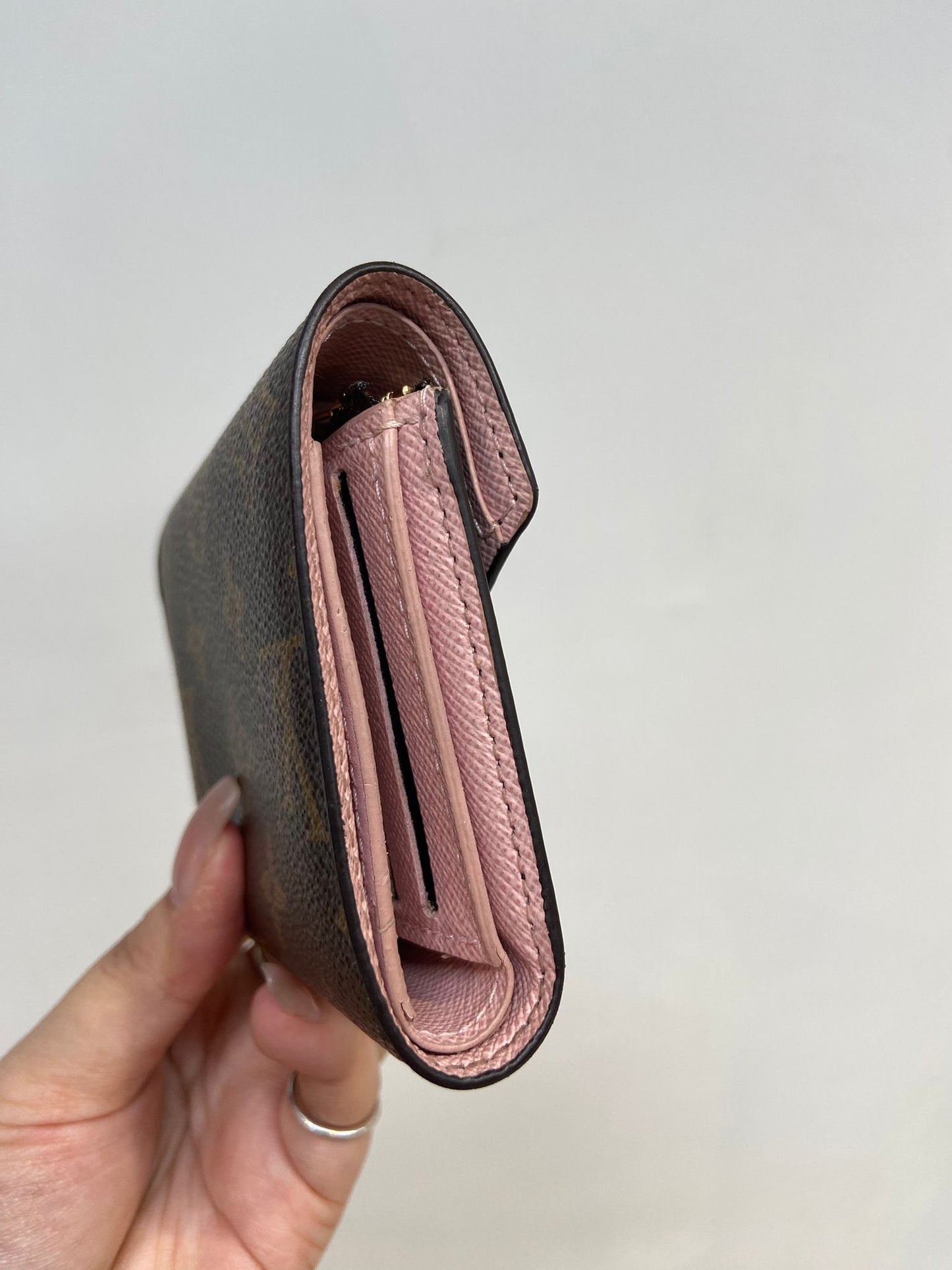 Lv老花三摺短銀包
