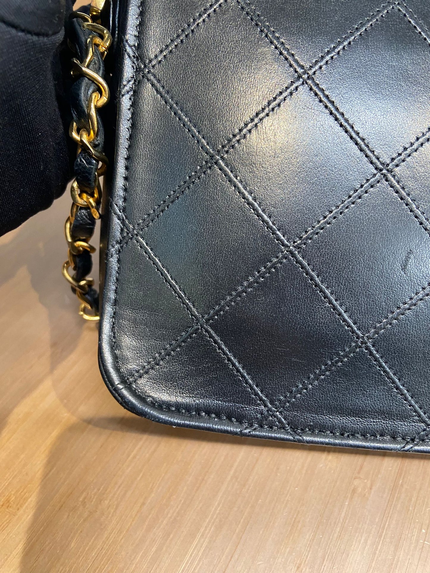 Chanel 黑金大cc扣信封包