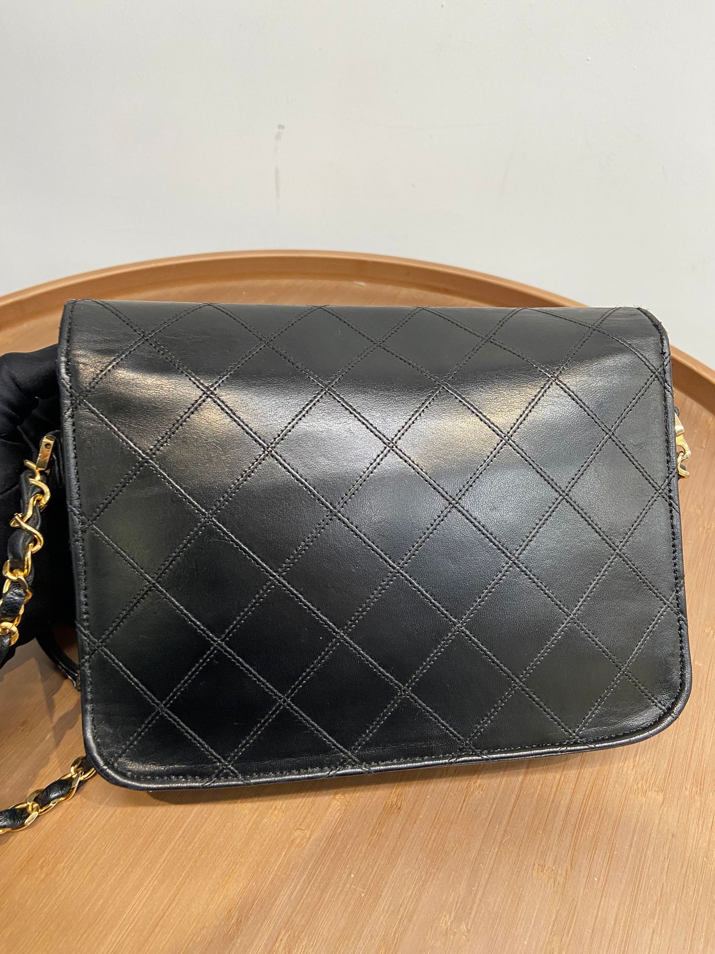 Chanel 黑金大cc扣信封包