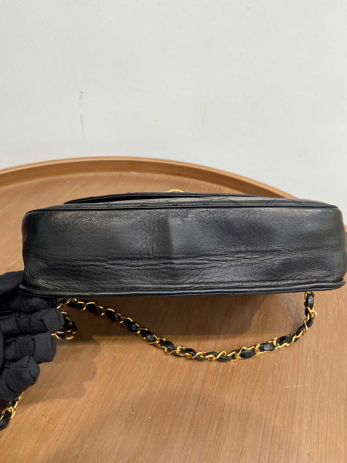 Chanel 黑金大cc扣信封包