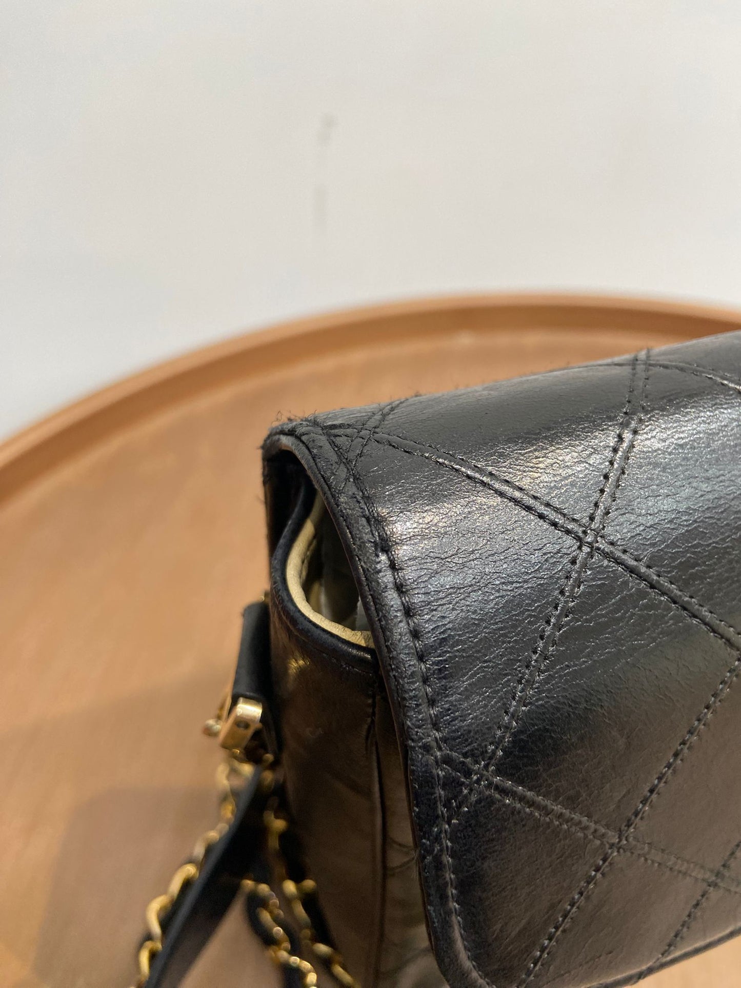 Chanel 黑金大cc扣信封包