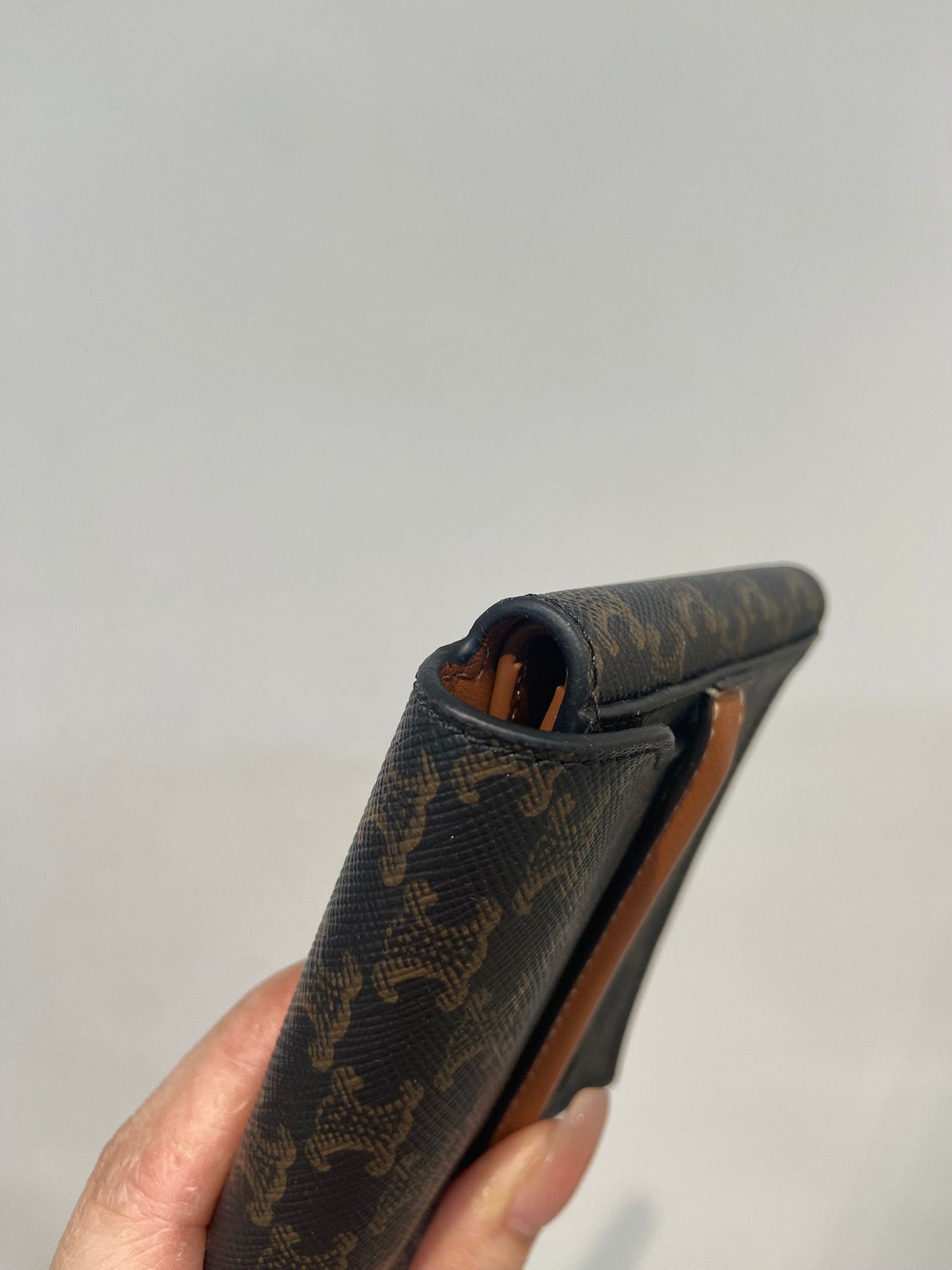 CELINE 凱旋門老花銀包