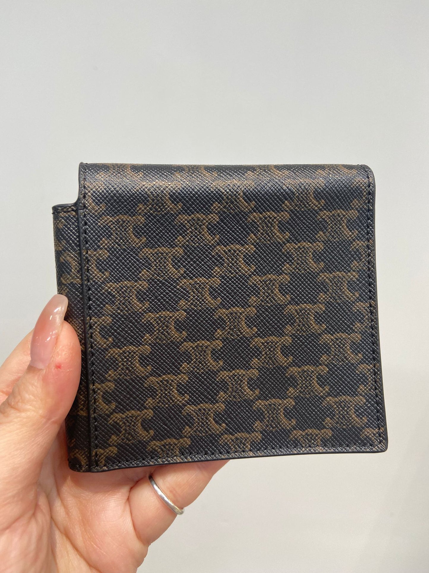 CELINE 凱旋門老花銀包