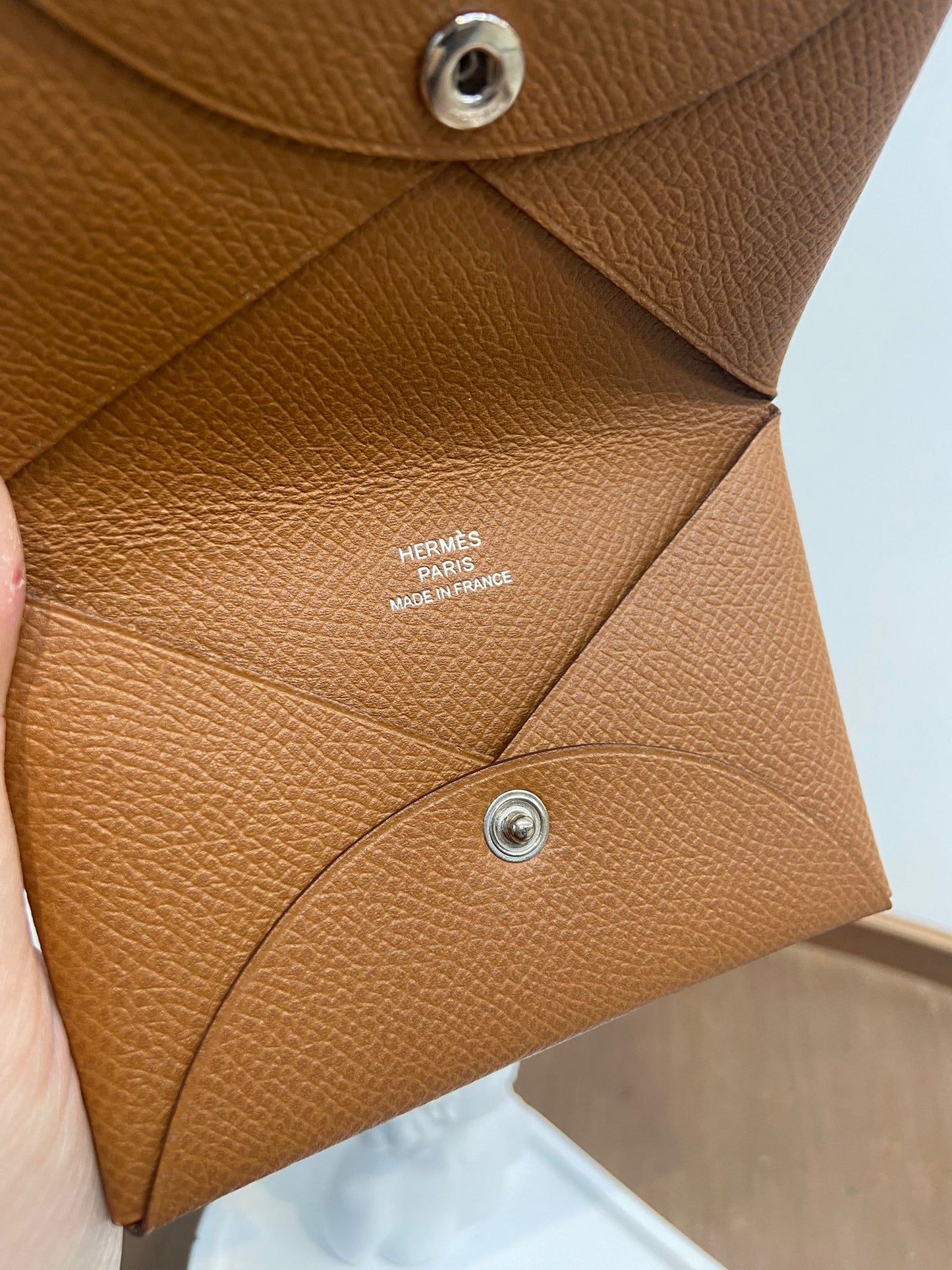 HERMES calvi card holder