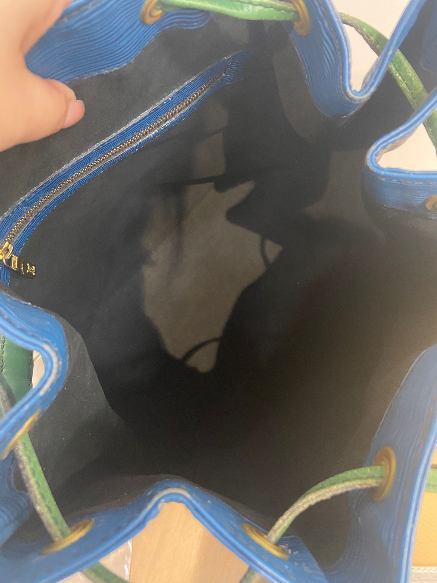 LV EPI拼色水桶袋