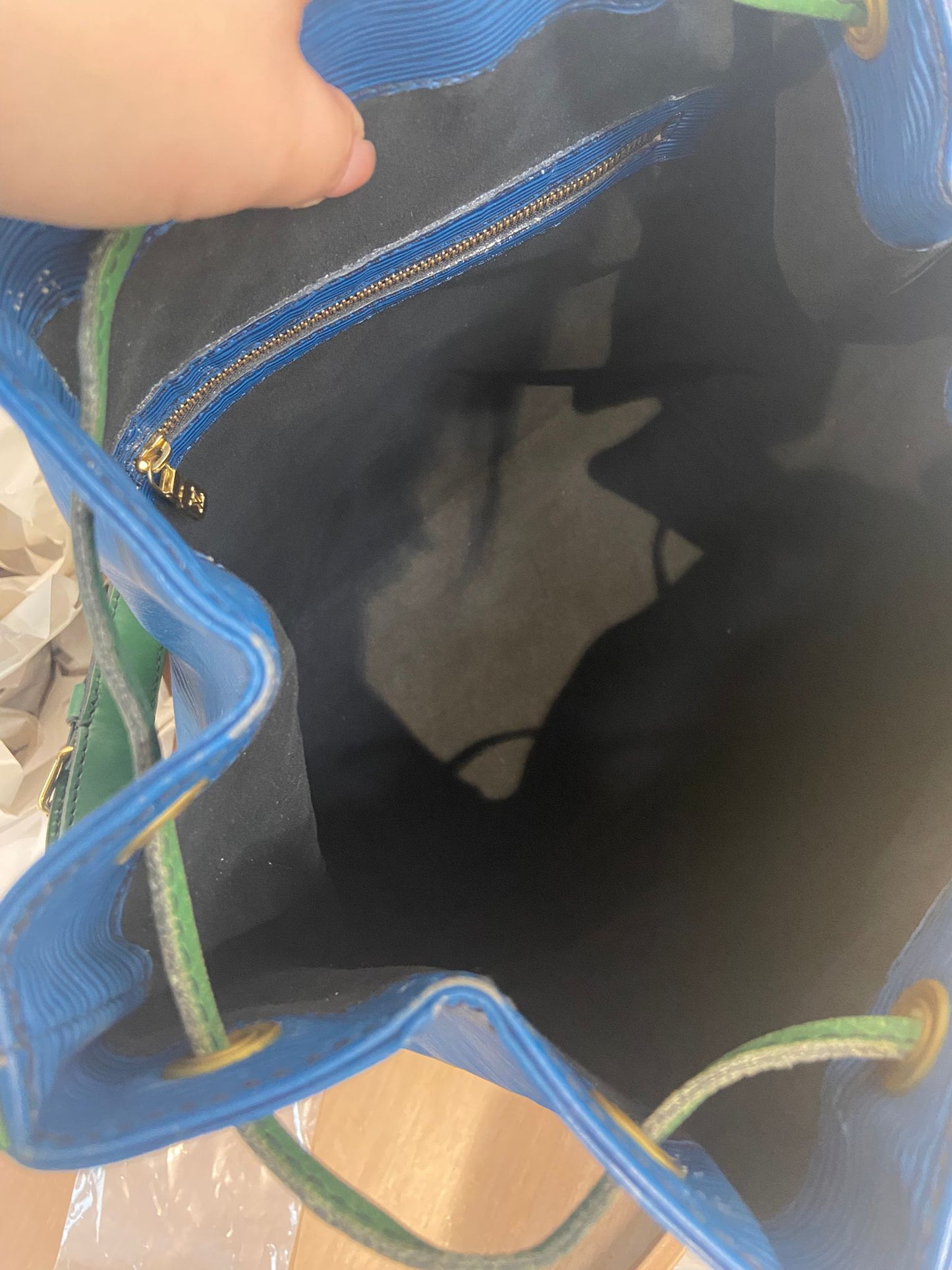 LV EPI拼色水桶袋