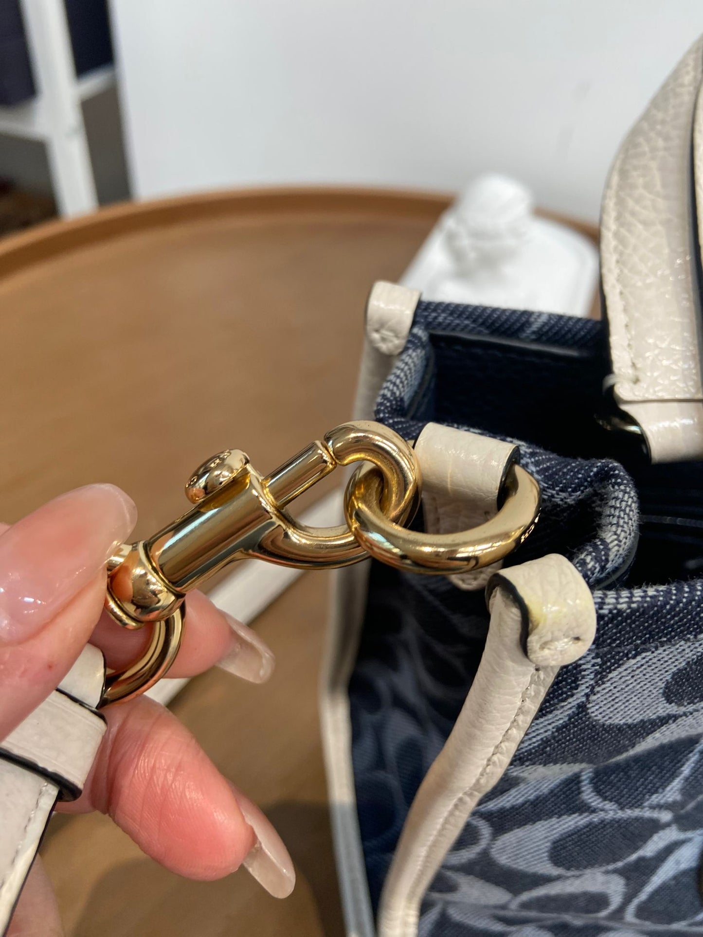 Coach 牛仔 mini tote