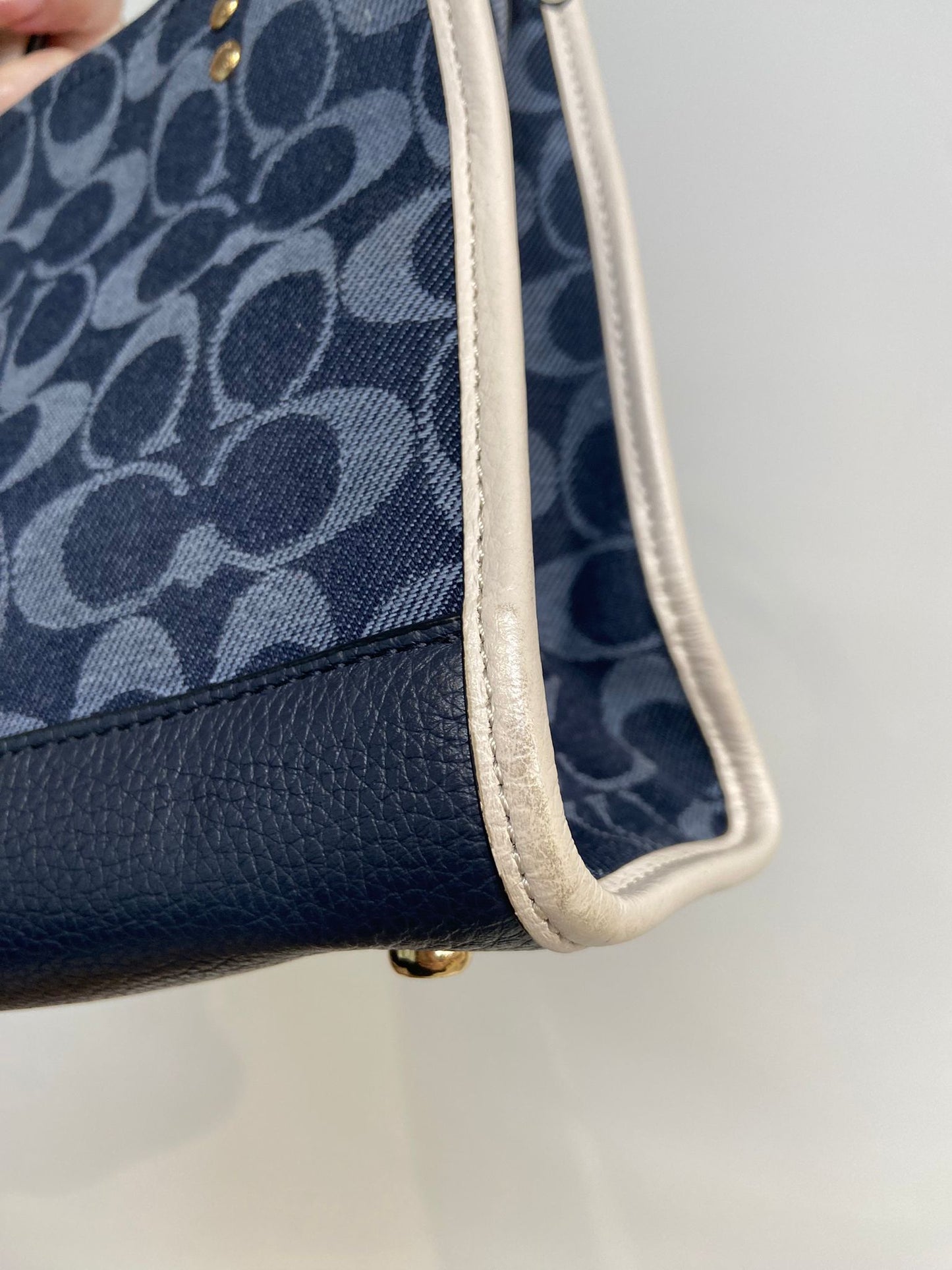 Coach 牛仔 mini tote