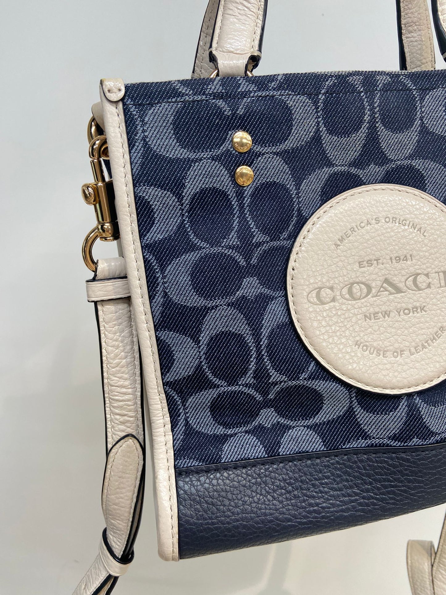 Coach 牛仔 mini tote
