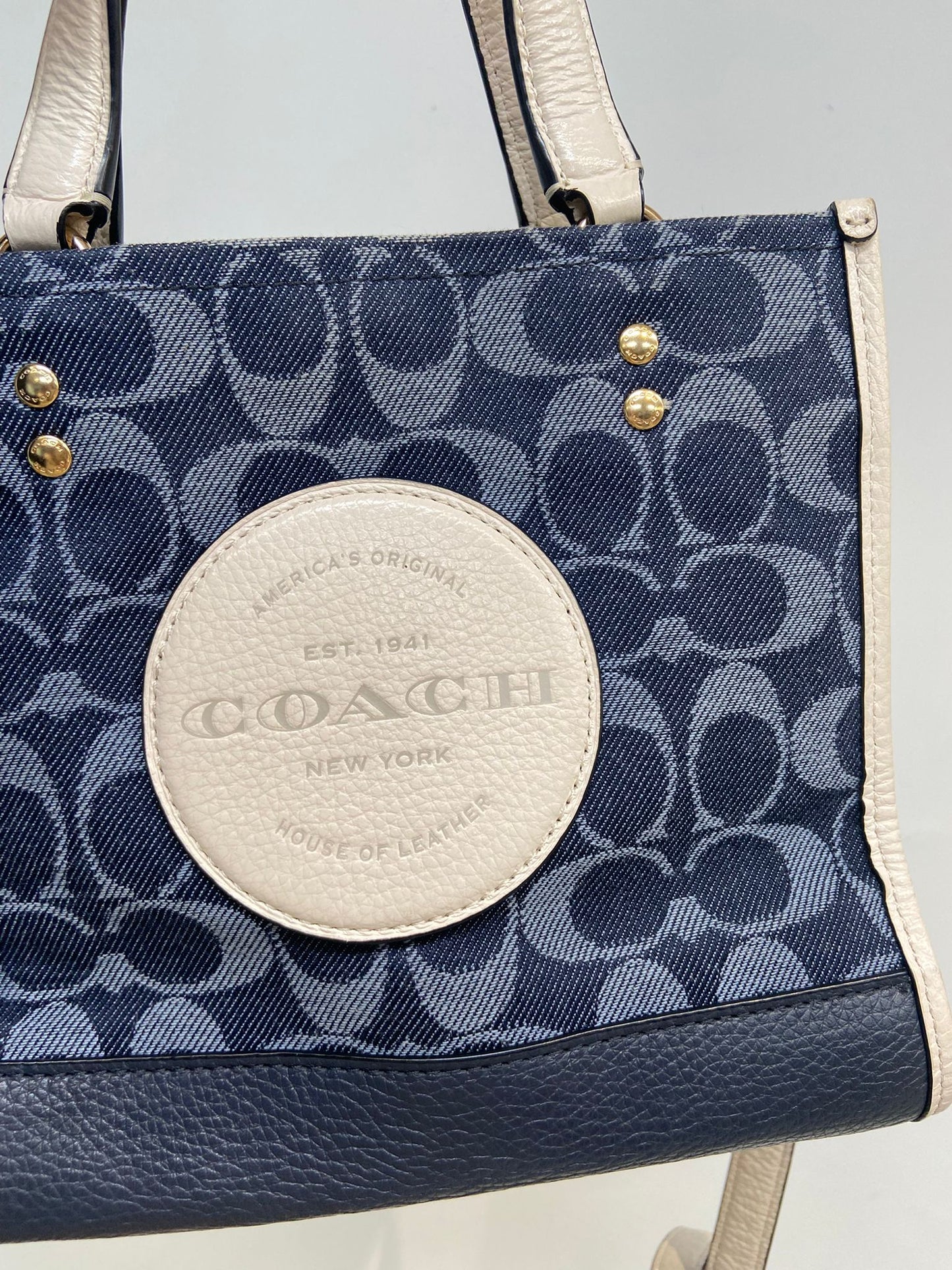 Coach 牛仔 mini tote